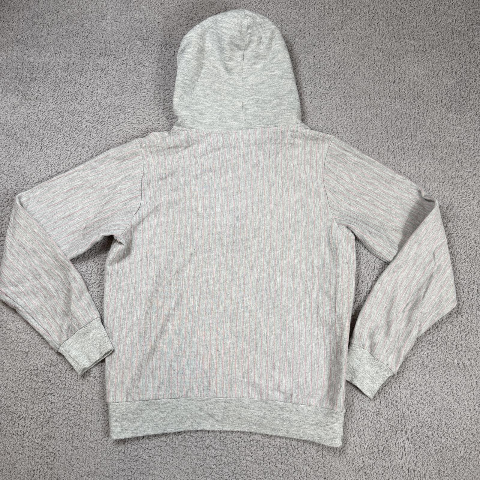 Nike Vintage Y2K Nike Pink Stripe Half Zip Hoodie Large Swoosh Size L / US 10 / IT 46 - 6 Thumbnail