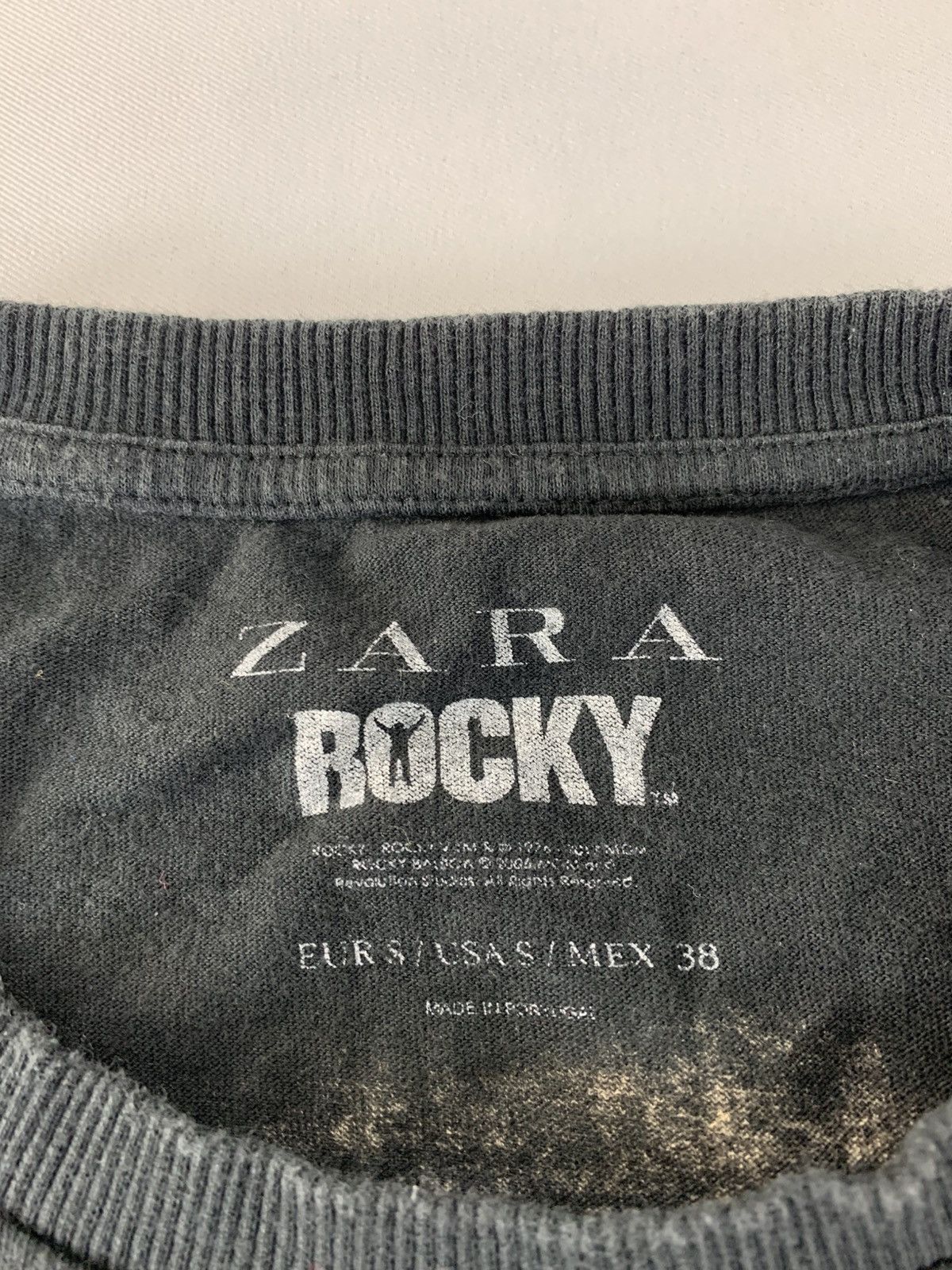 Zara Rocky Balboa II Sylvester Stallone Film Movie Printed Tee Size US M / EU 48-50 / 2 - 6 Thumbnail