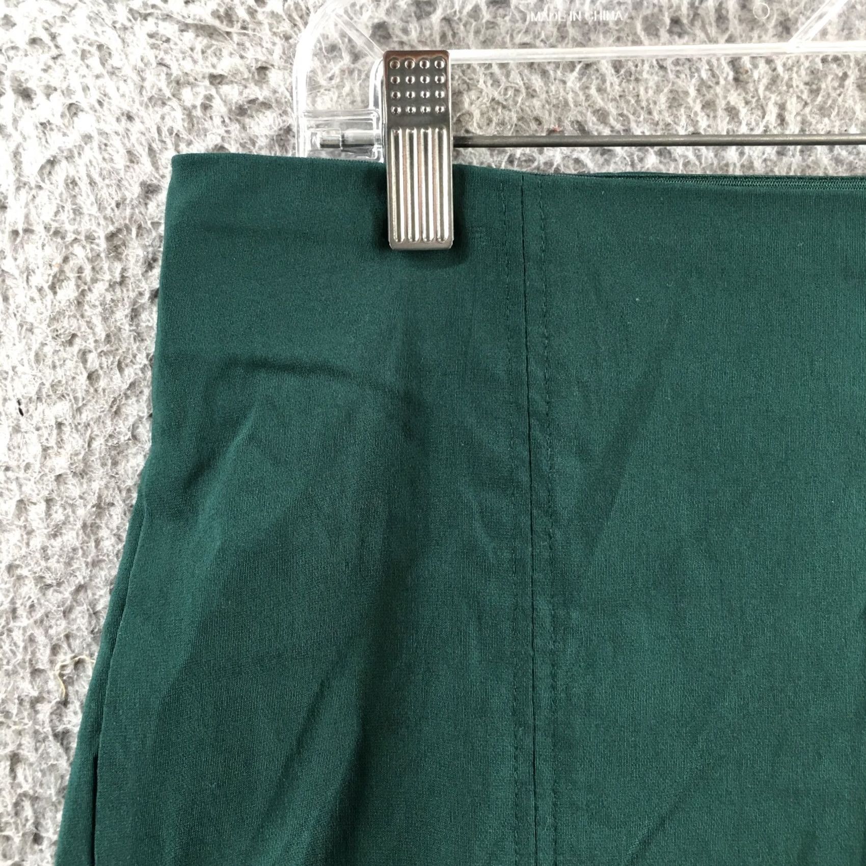 H&M H&M Skinny Pants Womens 14 Green High Rise Side Zip Slim Fit Stretch Casual NEW Size 36" / US 14 / IT 50 - 3 Thumbnail