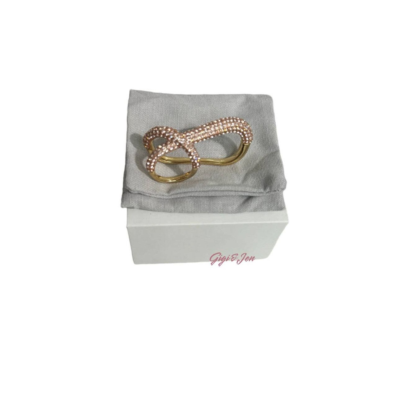 Swarovski Swarovski Atelier Tigri ring Pink, Gold-tone plated Size 55 Size ONE SIZE - 10 Thumbnail