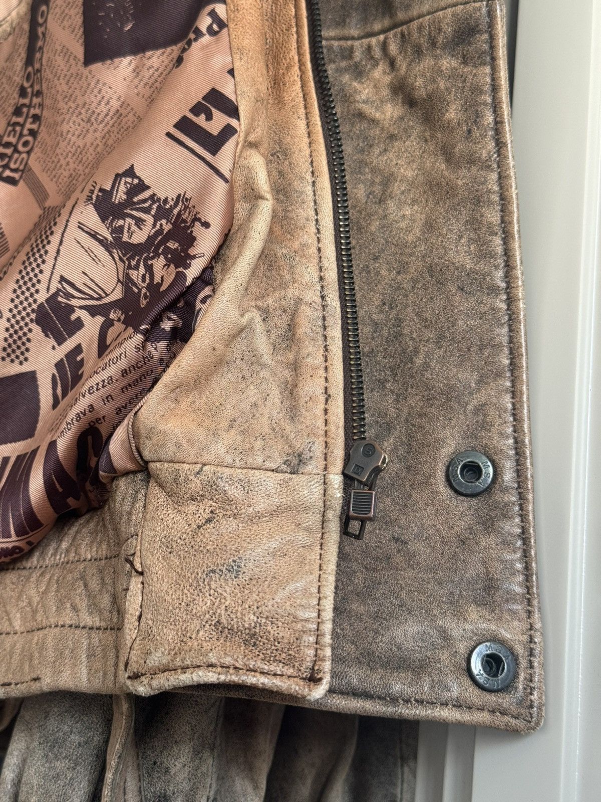 If Six Was Nine Vintage Maison Margieala Style Genuine Leather Biker Jacket Size US L / EU 52-54 / 3 - 8 Thumbnail