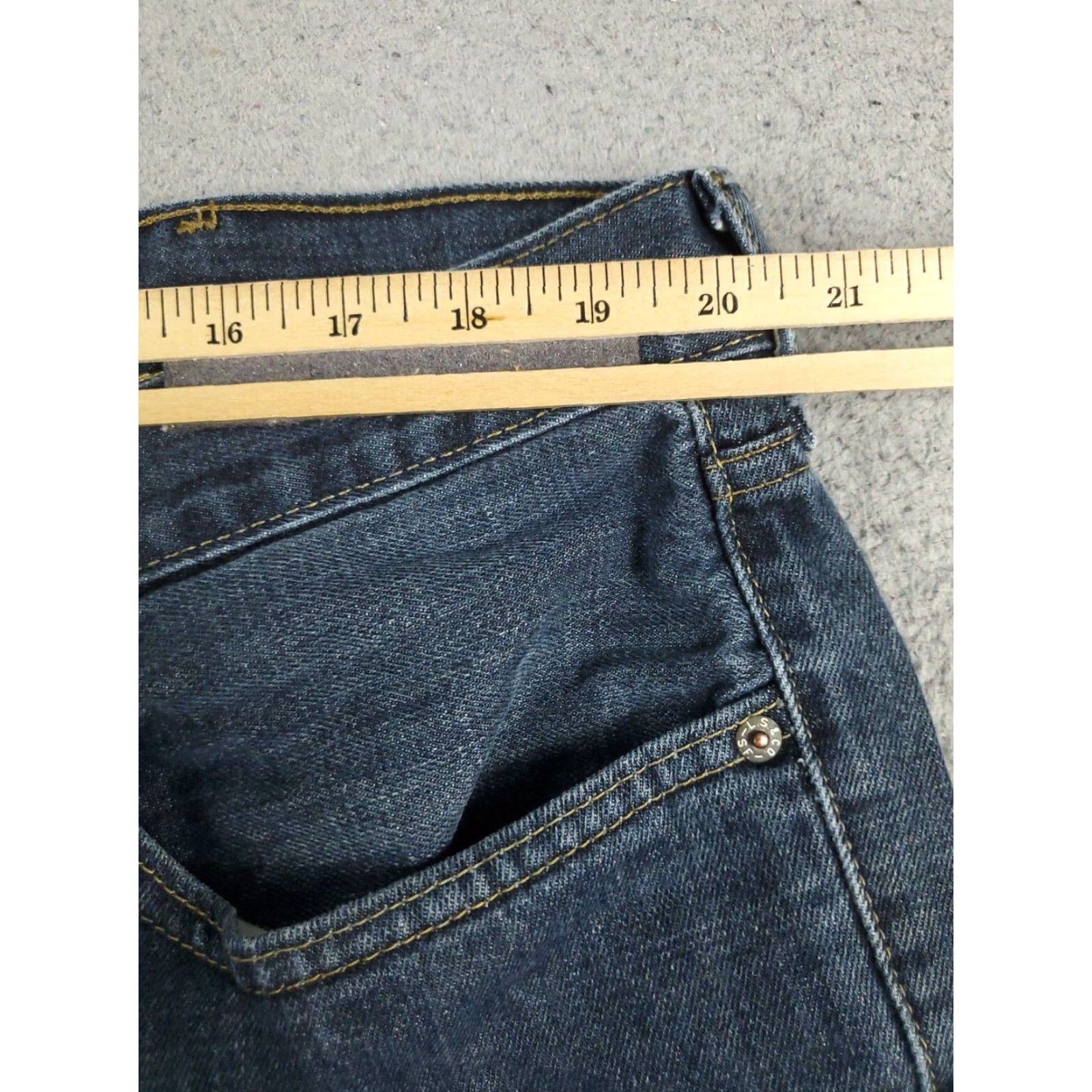 Levi's Levis 559 Relaxed Straight Leg Blue Denim Jeans Mens Size 40x32 Cotton Size US 40 / EU 56 - 4 Thumbnail
