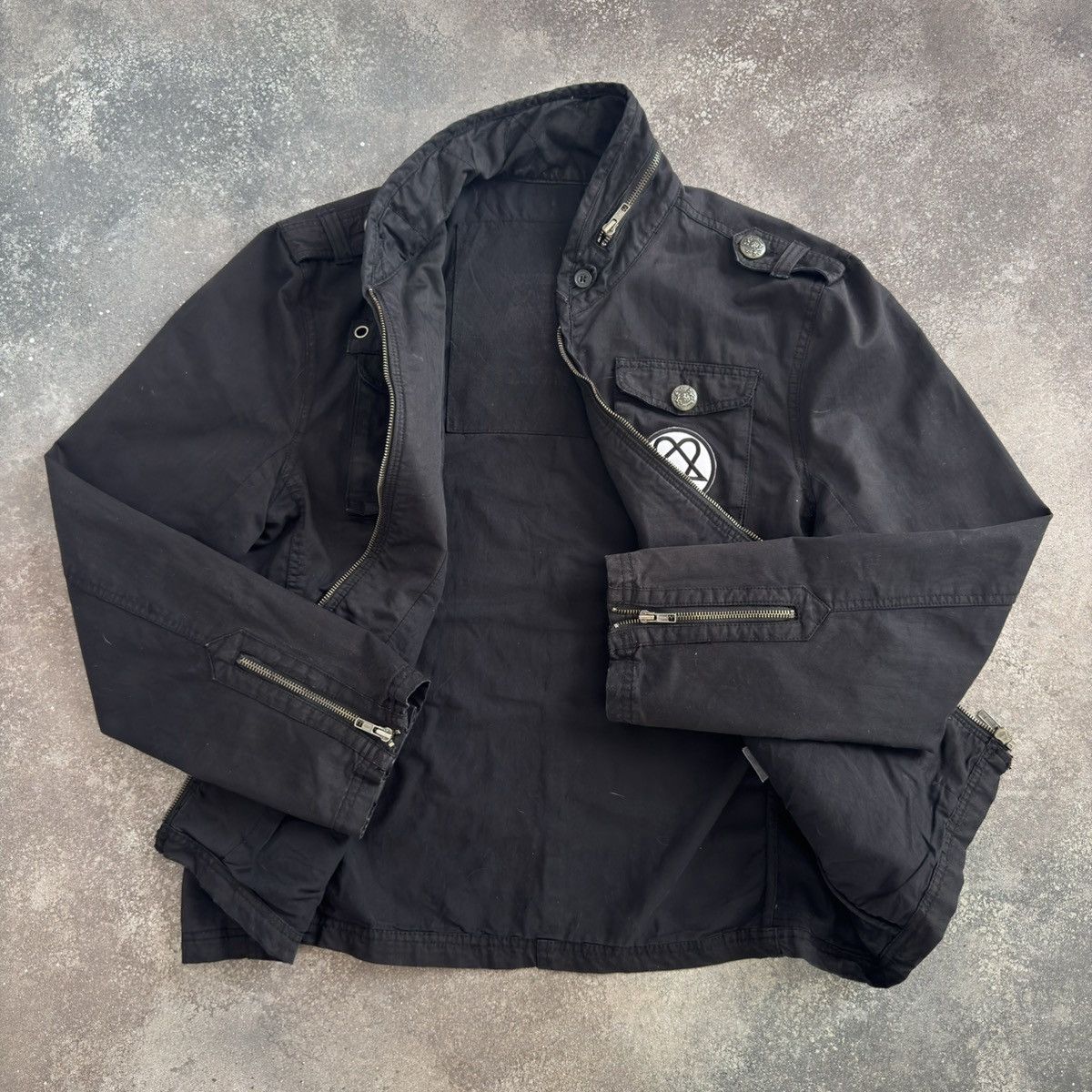If Six Was Nine × Japanese Brand × Vintage River Island Vintage Gothic Avant Garde Zip Jacket Size US L / EU 52-54 / 3 - 14 Thumbnail