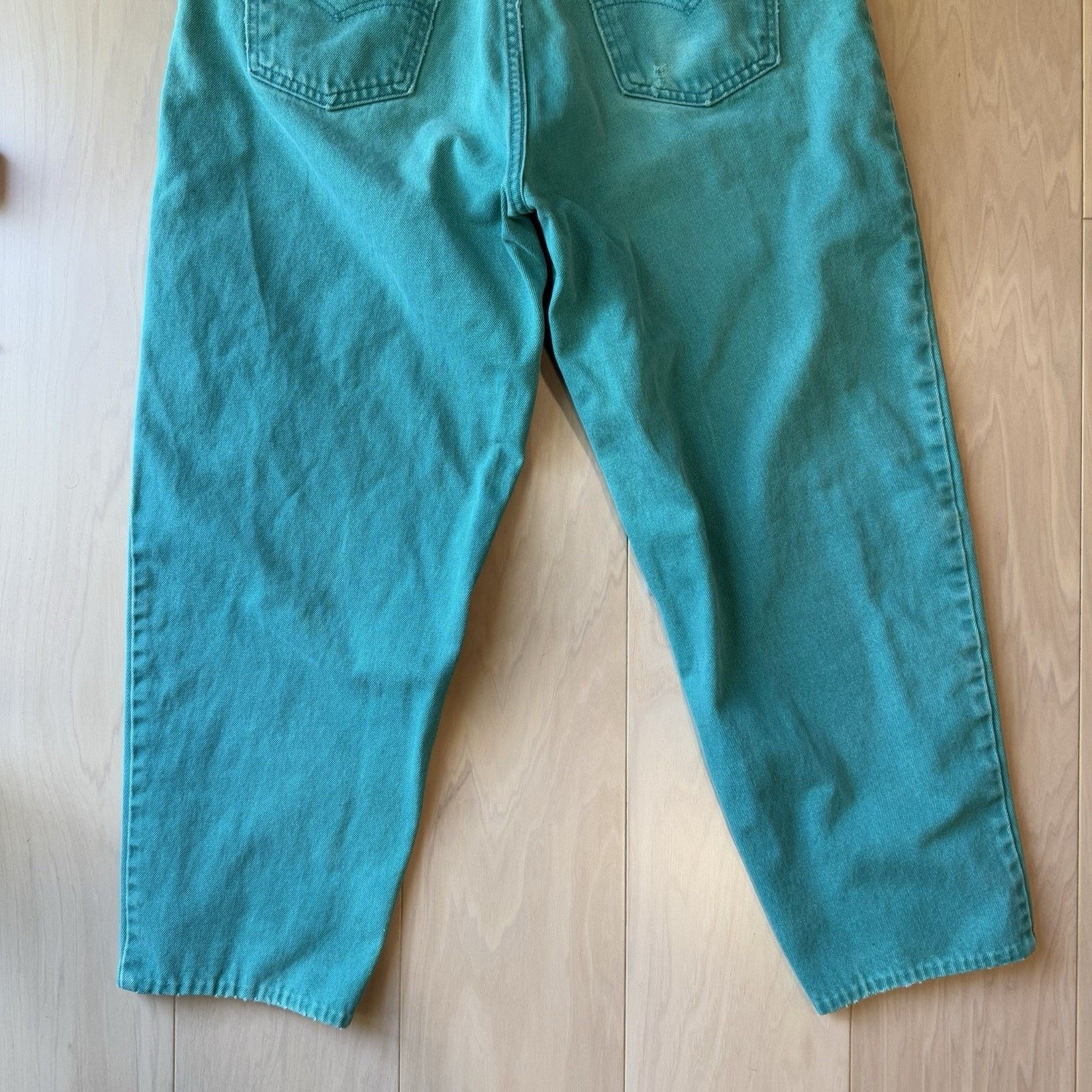 Levi's Vintage Levis 560 Jeans 35 Teal Made In USA 80s Relaxed Size US 35 - 9 Thumbnail