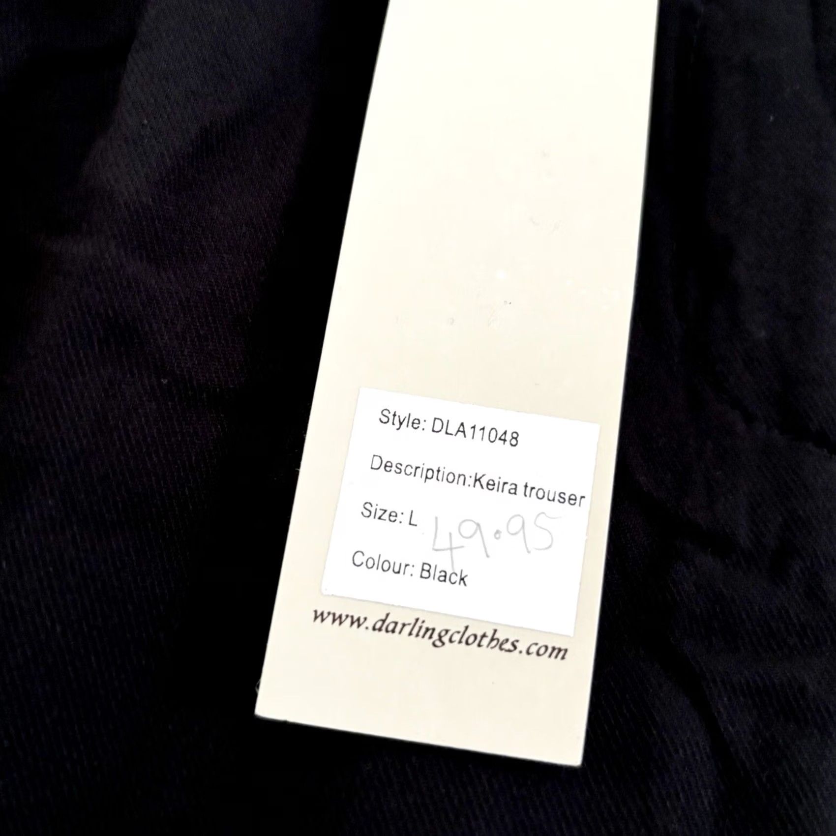 Vintage Darling Keira Crop Trousers Women’s Black Lightweight BNWT L Regular VPN? Size 36" / US 14 / IT 50 - 6 Thumbnail