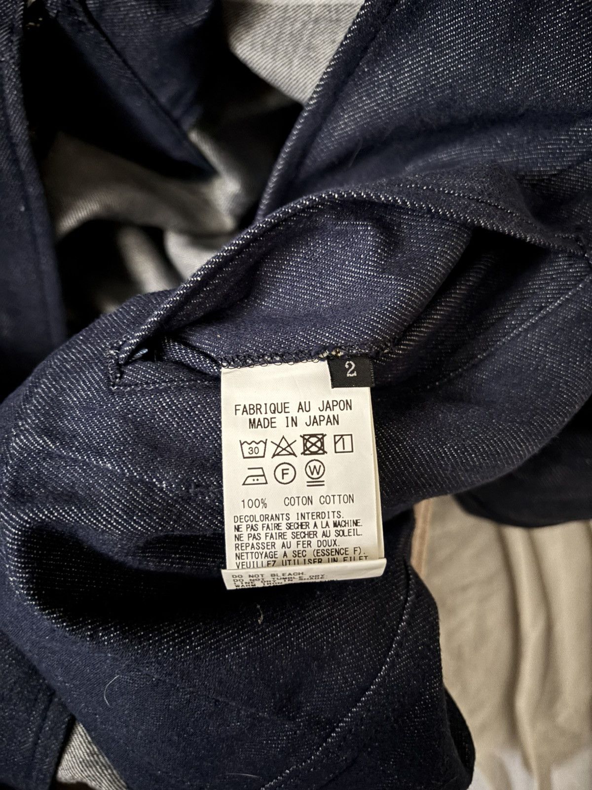 Yohji Yamamoto Raw denim Yohji Yamamoto jacket with mandarin collar Size 38R - 13 Thumbnail