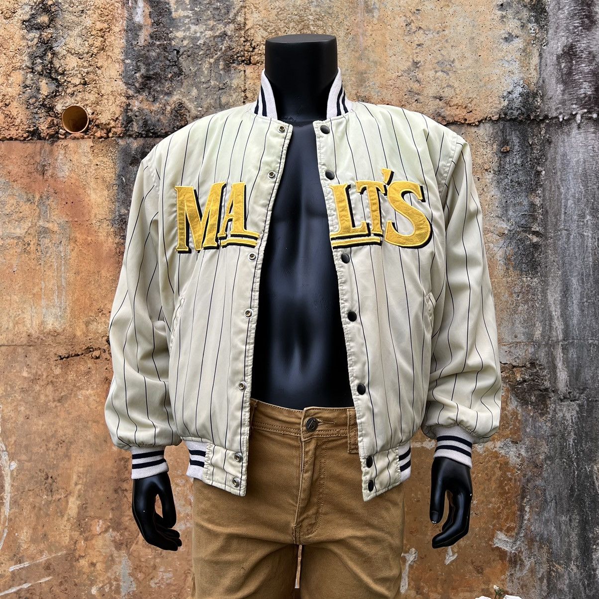 Vintage Vintage Malts Reversible Varsity Jacket Spell out Big Logo Size US M / EU 48-50 / 2 - 2 Thumbnail