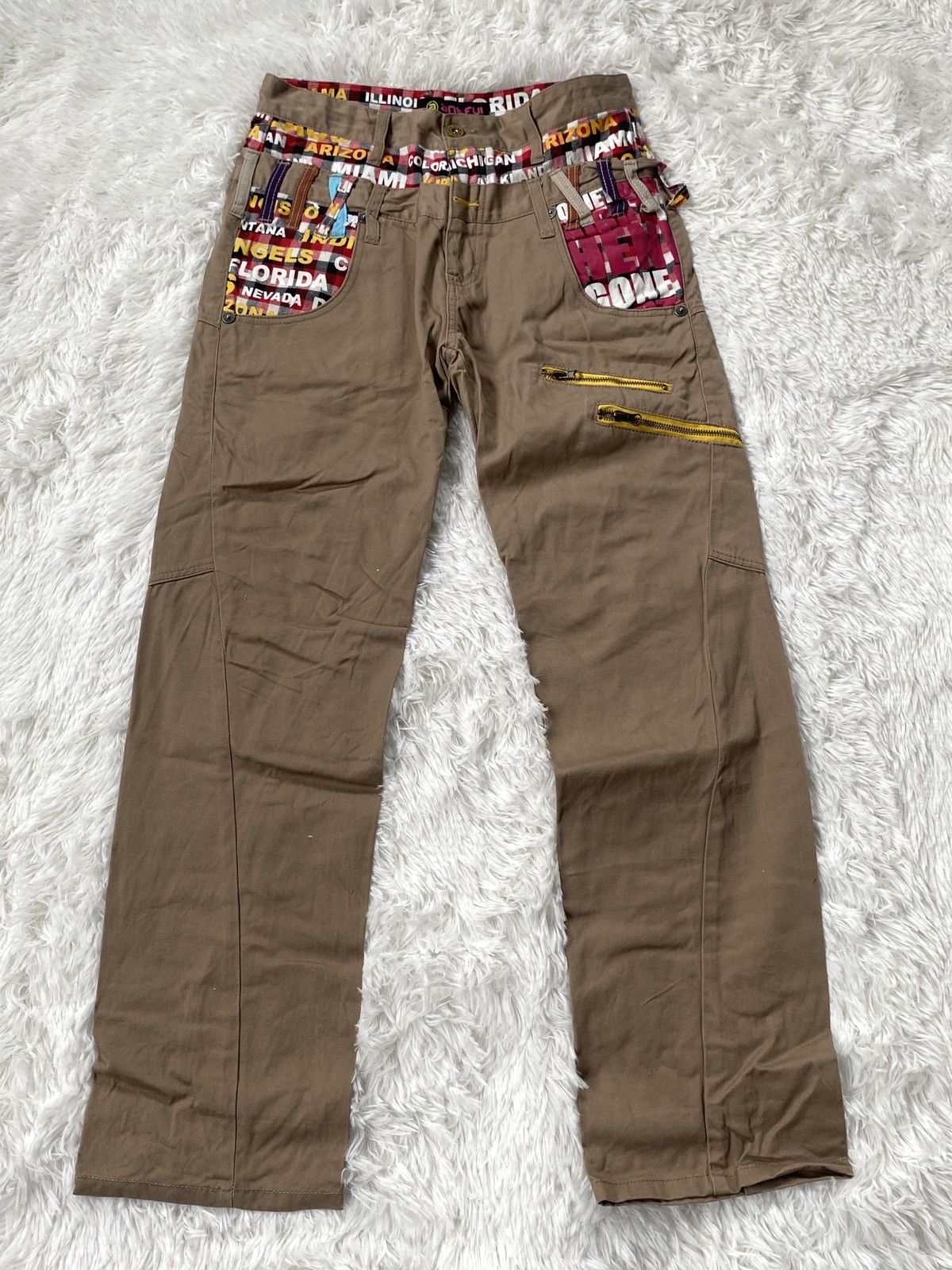Japanese Brand RARE🔥NYLUS Double Waist ARTFULL Cargo Pants Size US 31 - 1 Thumbnail