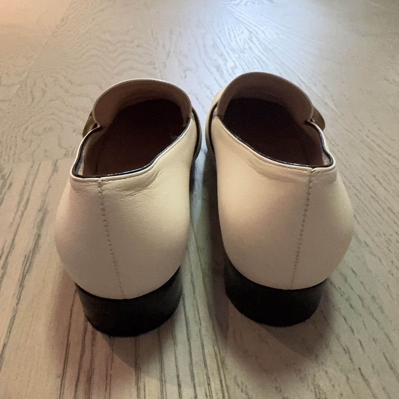 Gucci Gucci White Leather Double G Block Heels -2508 Size US 6.5 / IT 36.5 - 2 Thumbnail
