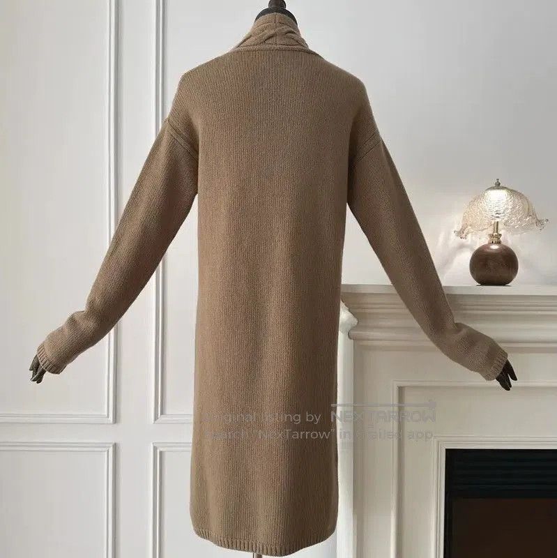 Max Mara MaxMara Beige Women's Cardigan with Braided Knit . Size M / US 6-8 / IT 42-44 - 1 Thumbnail