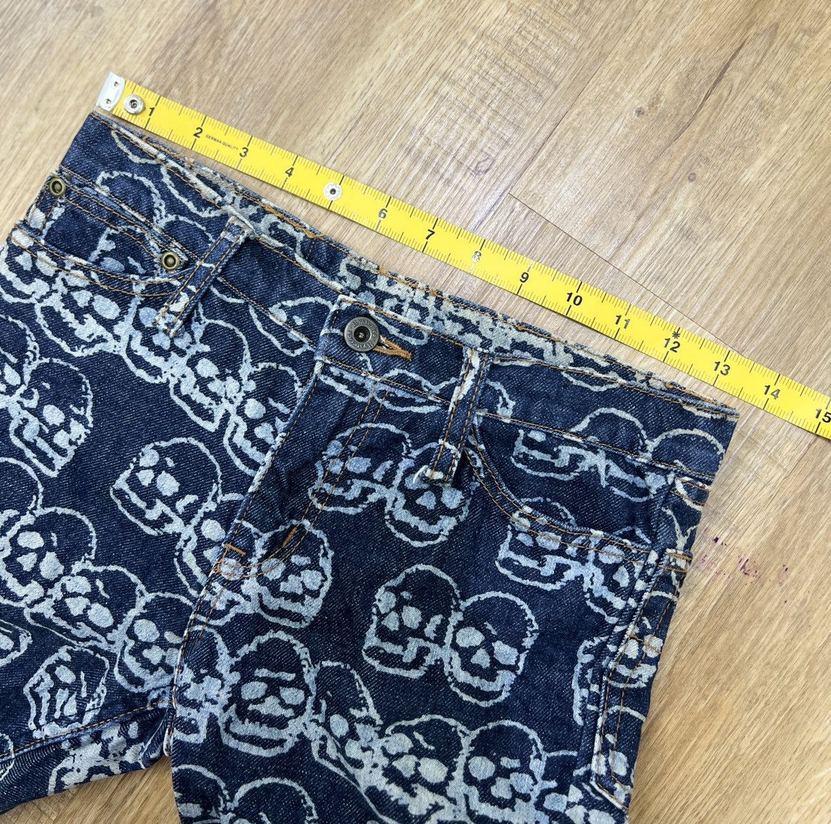 Designer × Hysteric Glamour × Japanese Brand HYSTERIC GLAMOUR FULL PRINT SKULL JAPANESE BRAND DENIM Size US 27 - 14 Thumbnail