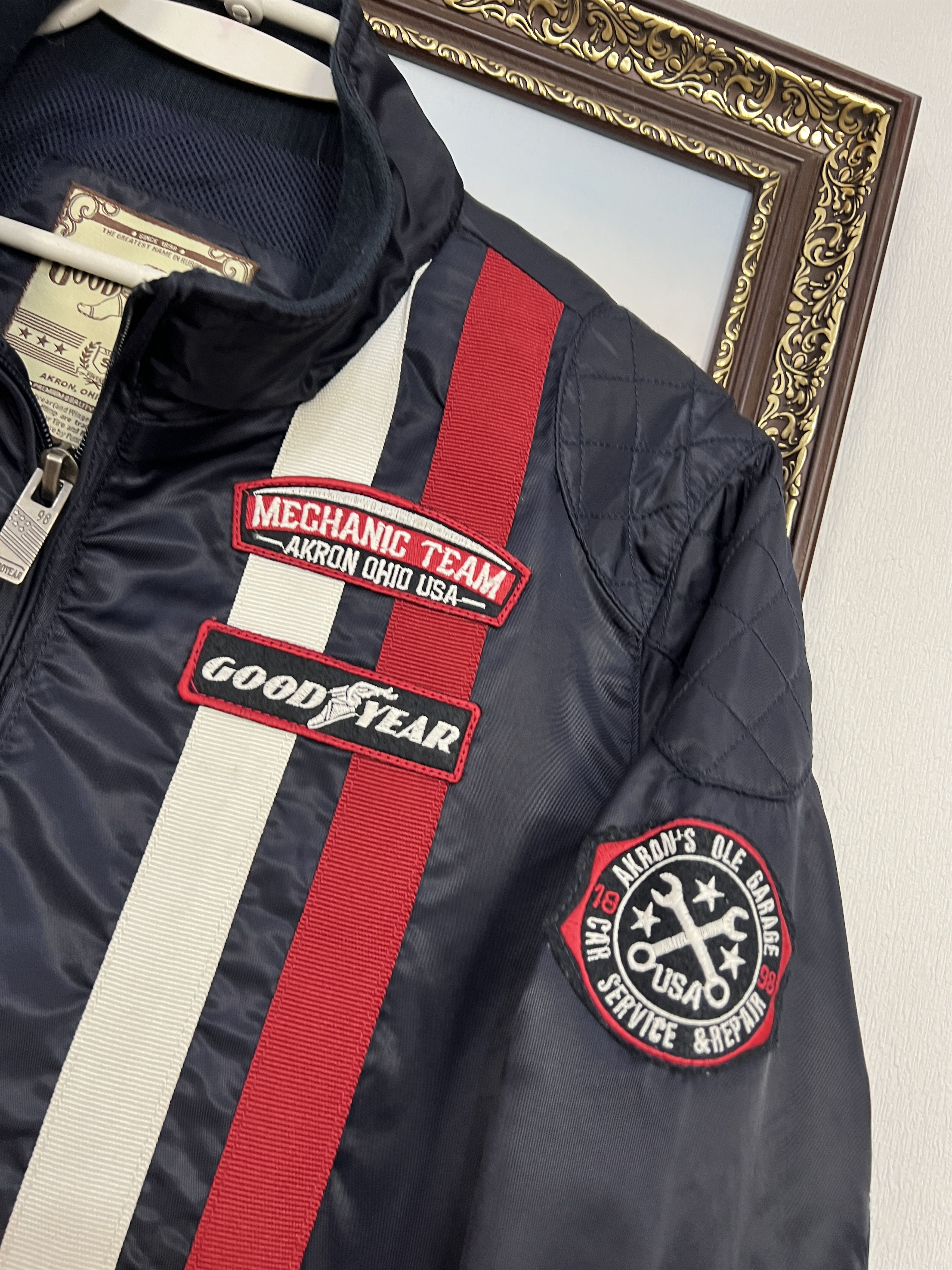NASCAR Blue Good Year Jacket Akron Zip Racing NASCAR Ferrari Size US S / EU 44-46 / 1 - 3 Thumbnail