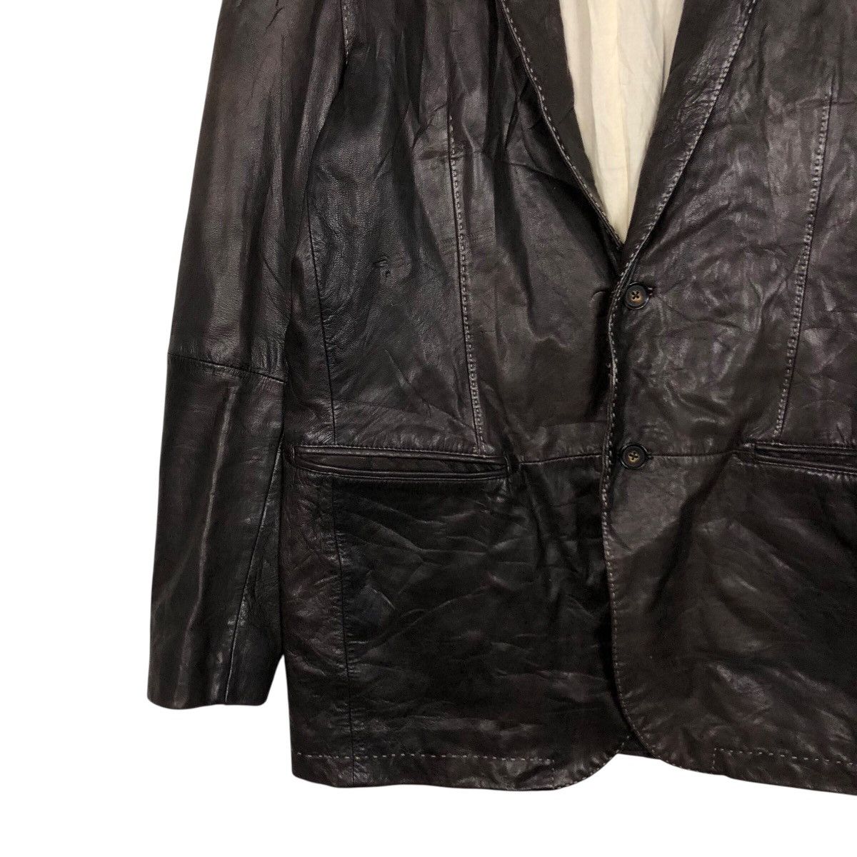 Japanese Brand 📌Vintage Biker Leather Jacket Male & Co. Issey Miyake Size US L / EU 52-54 / 3 - 5 Thumbnail