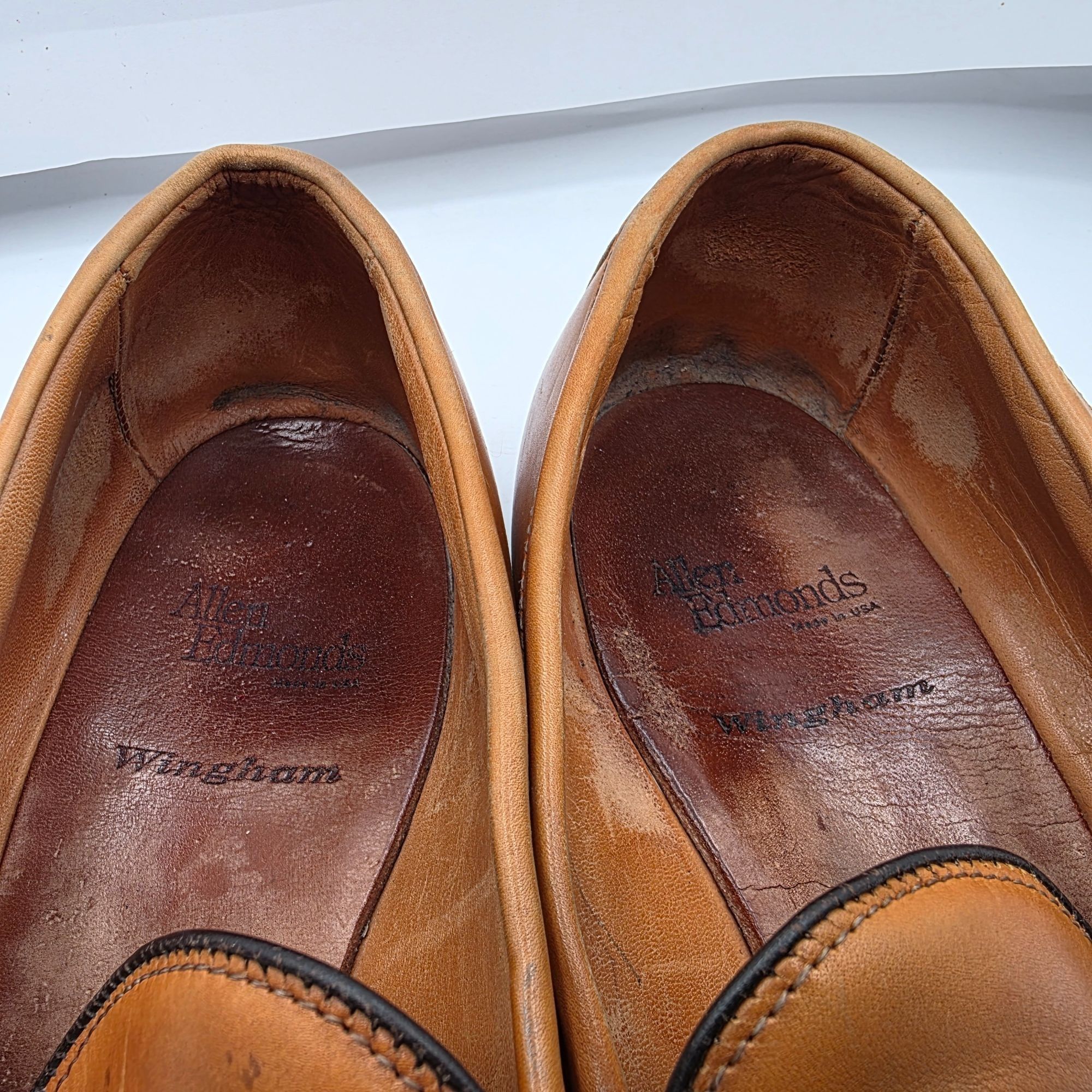 Allen Edmonds Allen Edmonds Wingham Mens Size 13 Tan Leather Tassel Dress Size US 13 / EU 46 - 6 Thumbnail
