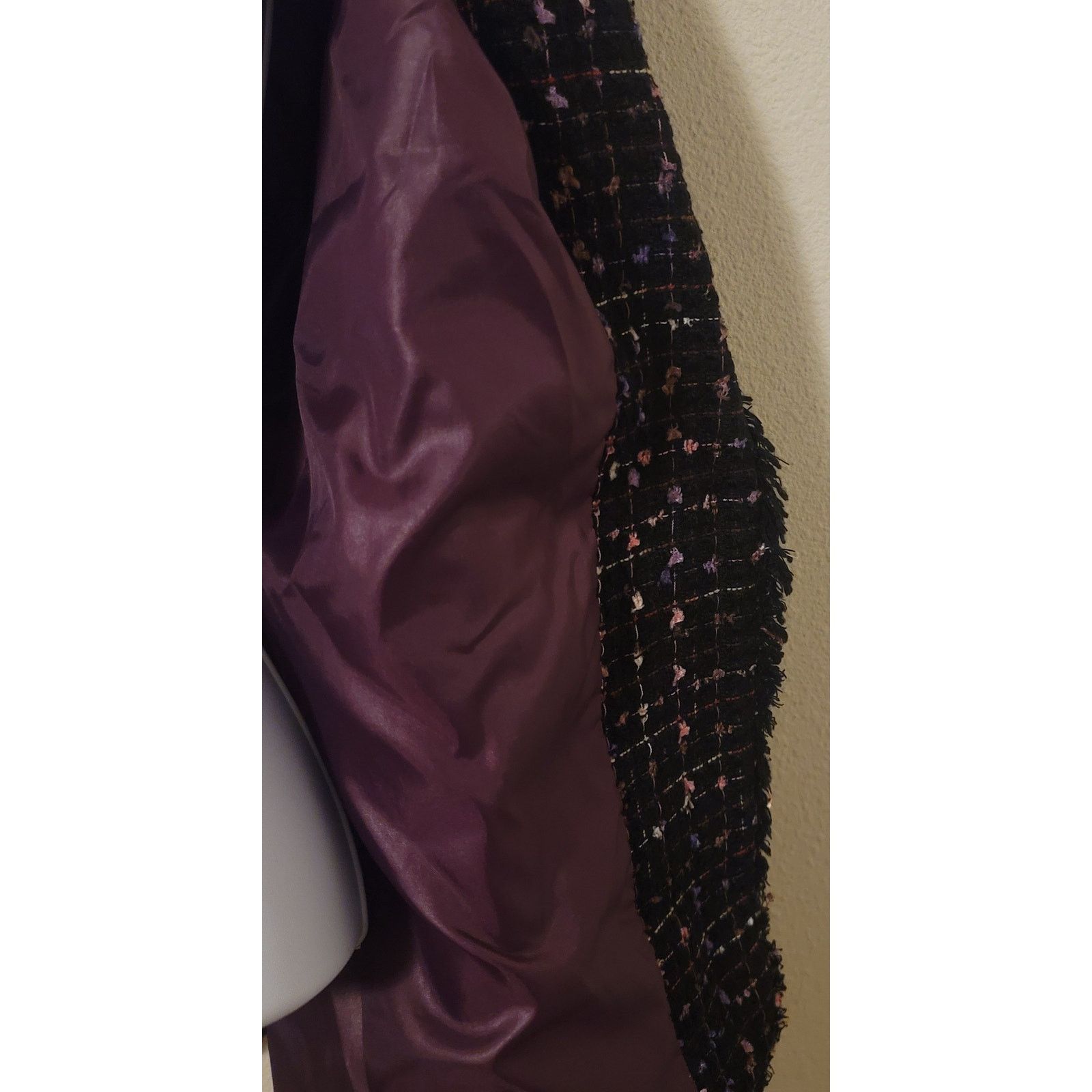 Other Vintage Breckenridge Black Purple Pink Women's Blazer 16 Size XXL / US 16-18 / IT 52-54 - 6 Thumbnail
