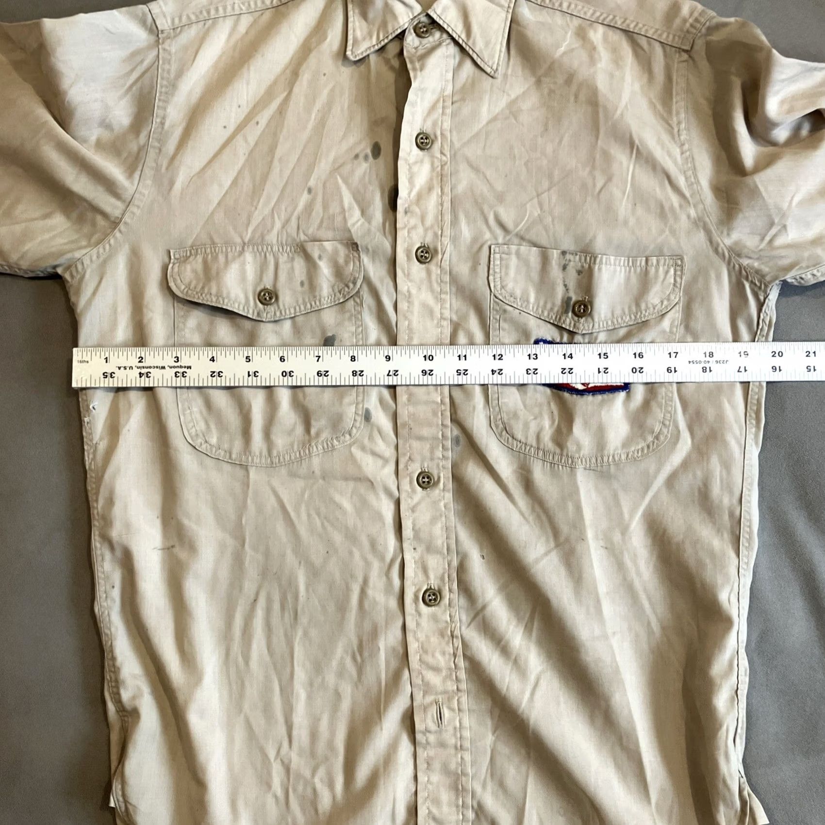 GAS Awesome Vintage Unitog Gas Station Attendant Long Sleeve Shirt M Size US M / EU 48-50 / 2 - 6 Thumbnail