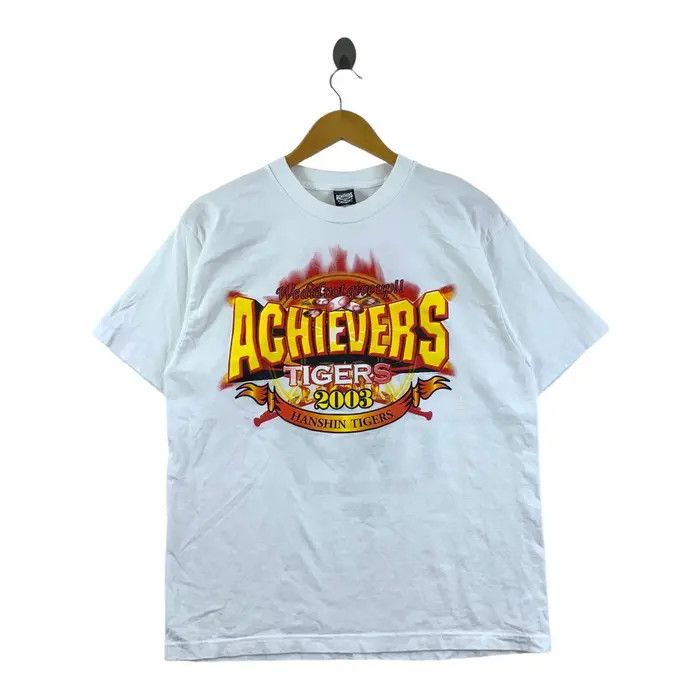 Vintage Vintage 2003 HANSHIN TIGERS ACHIEVERS Baseball Tee Shirt Size US L / EU 52-54 / 3 - 1 Thumbnail