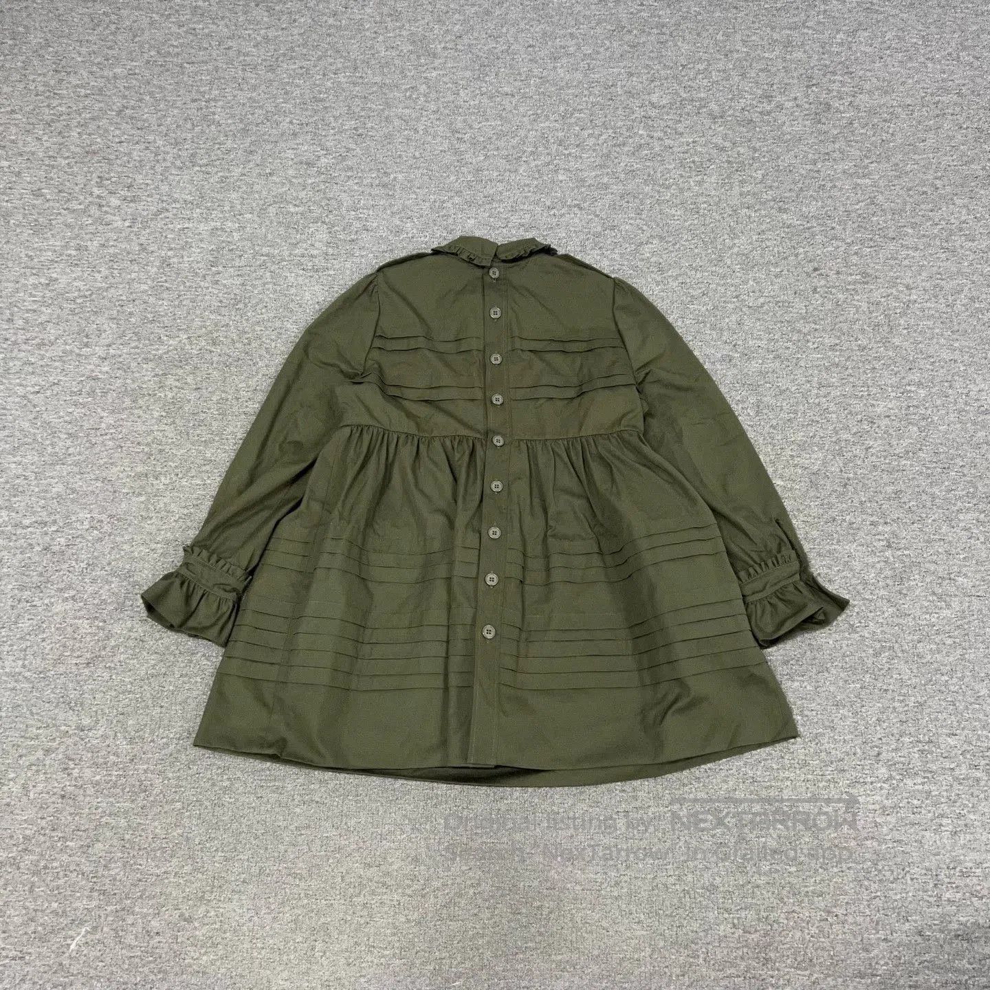 Miu Miu Miu Miu Doll Collar Army Green Dress. Size M / US 6-8 / IT 42-44 - 4 Thumbnail