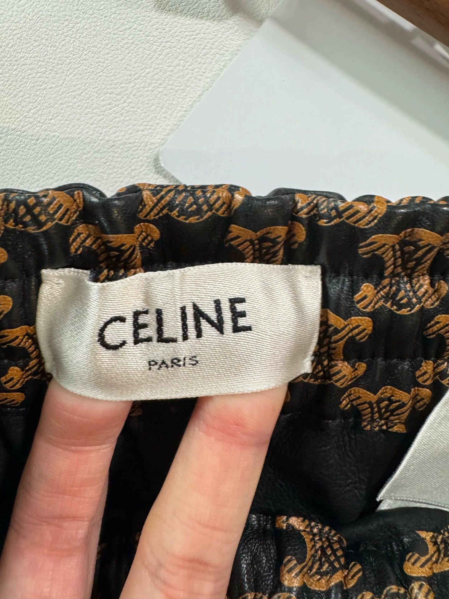 Celine Celine Triomphe Leather Shorts 38 New Size 26" / US 2 / IT 38 - 5 Thumbnail