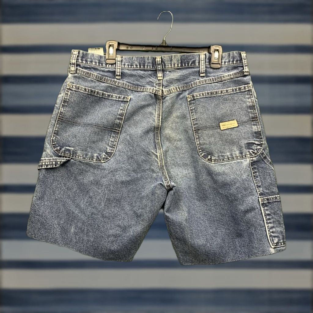 Wrangler VINTAGE Wrangler Carpenter Jean Shorts Men’s 36 Blue Denim Baggy Skater 90s Classic Size US 36 / EU 52 - 1 Thumbnail