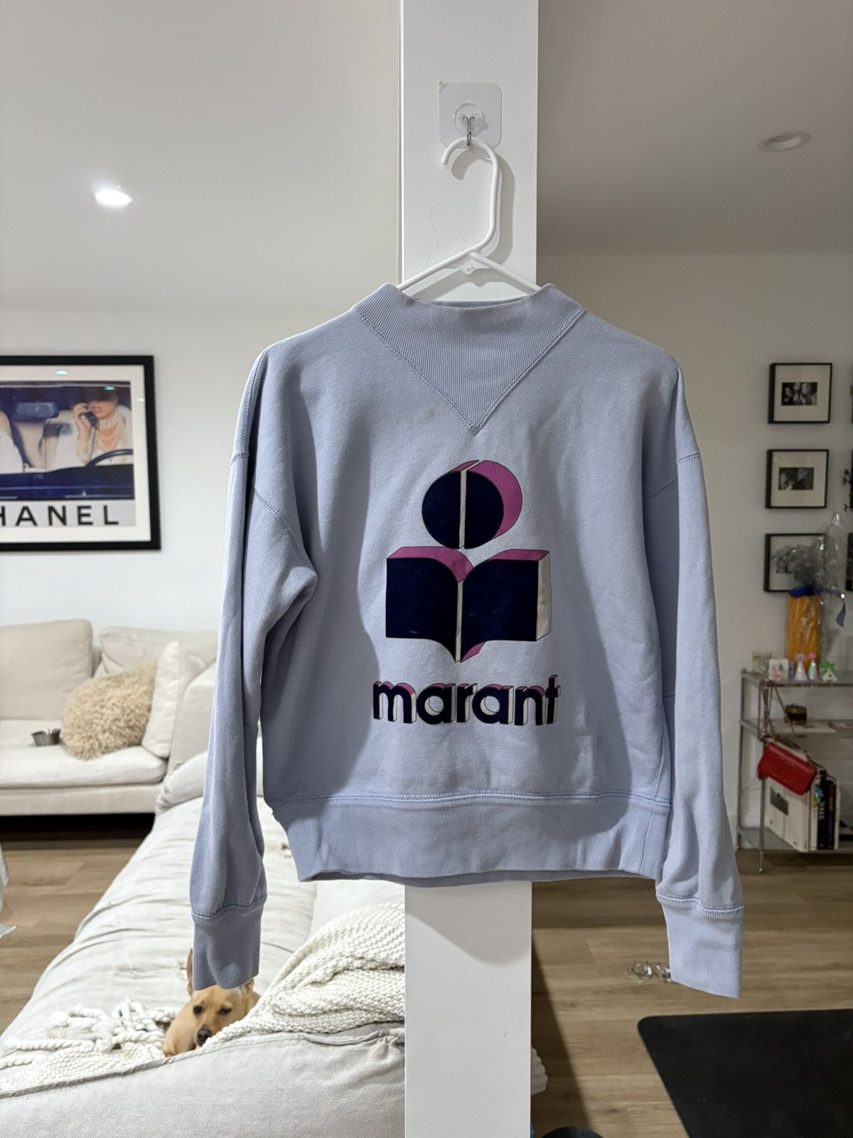 Isabel Marant Etoile ISABEL MARANT ÉTOILE Moby High Neck Logo Sweatshirt Size S / US 4 / IT 40 - 1 Thumbnail