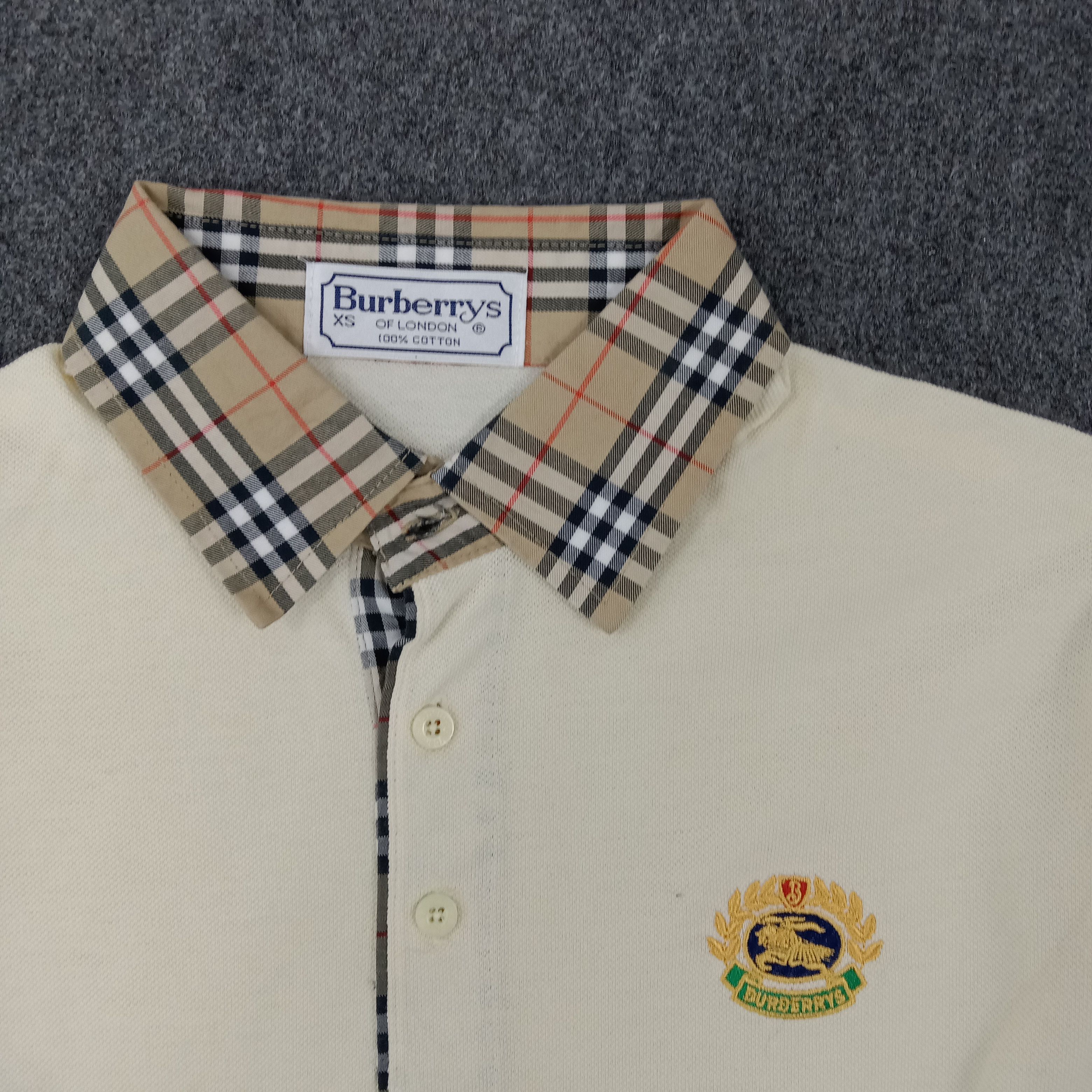 Burberry × Vintage Burberrys Nova Check Small Logo Polos Size US M / EU 48-50 / 2 - 2 Thumbnail