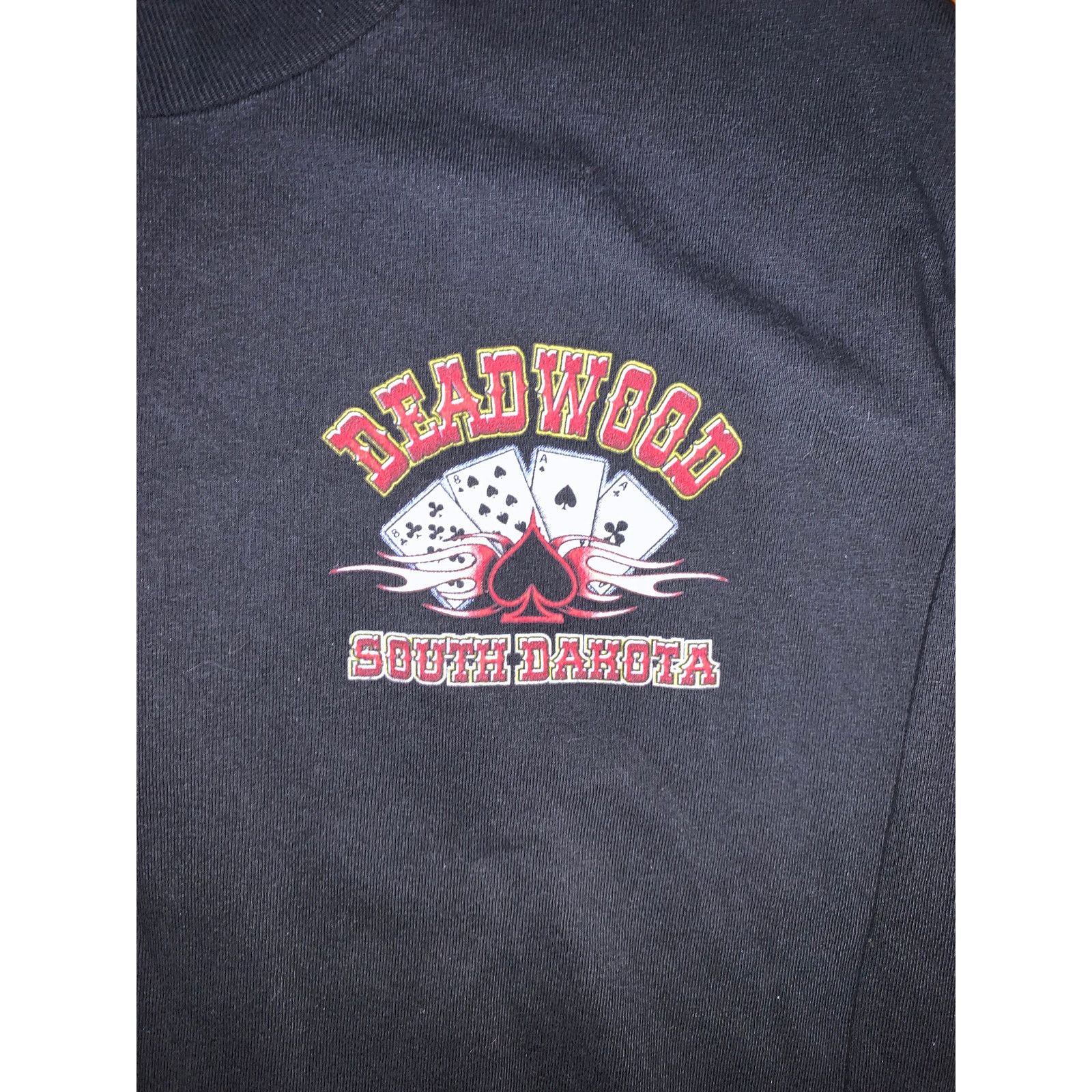 Other Deadwood South Dakota Long Sleeve Biker Skeleton Cards S M Size US M / EU 48-50 / 2 - 4 Thumbnail