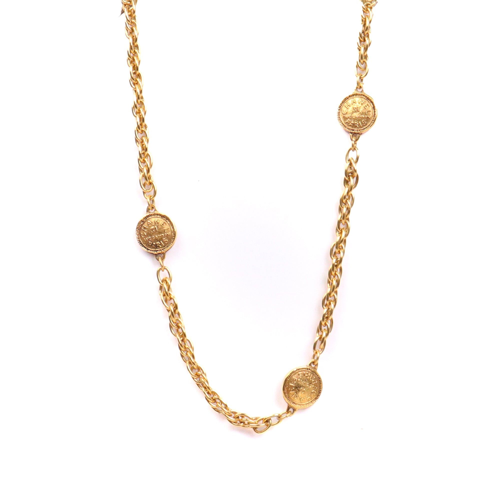 Chanel CHANEL - Chanel 31 Rue Cambon long necklace in gold metal Size ONE SIZE - 1 Thumbnail