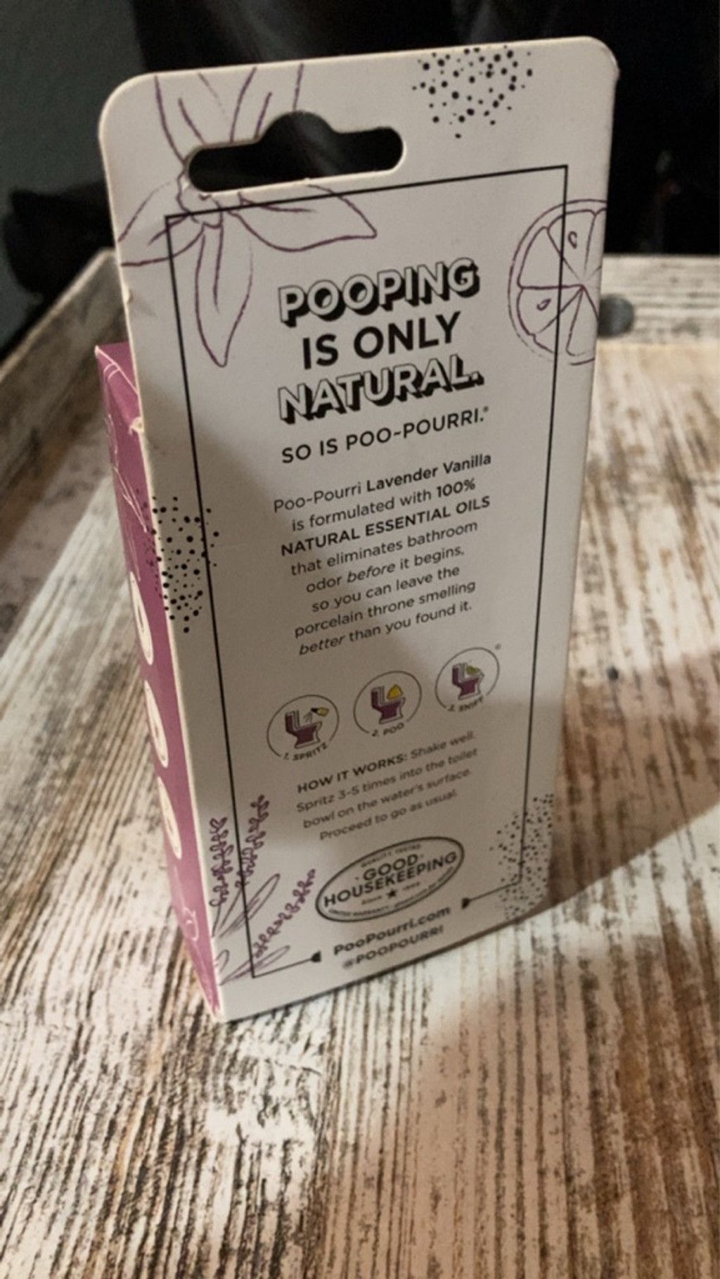 Other Unisex Poo-Pourri Toilet Spray One Size White Purple Size ONE SIZE - 2 Thumbnail