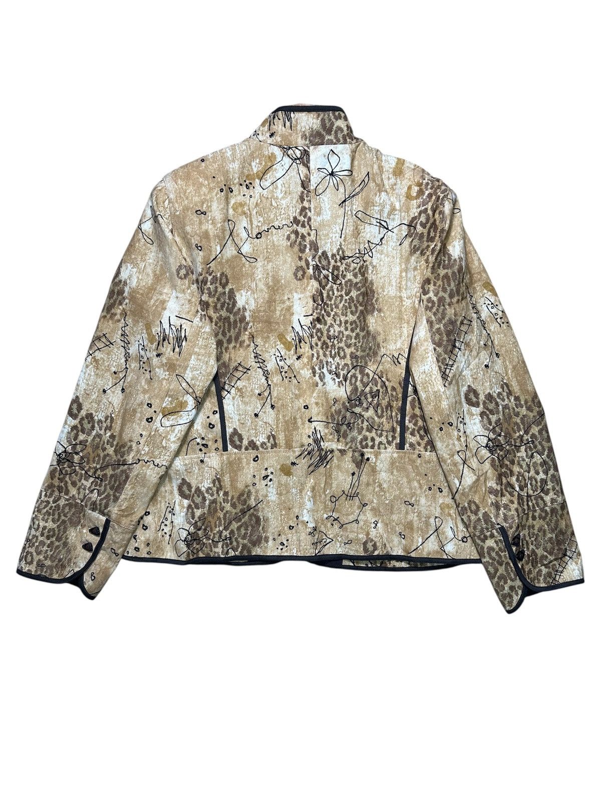 Japanese Brand 🔥sale🔥Vintage D'azur Leopard Design Size L / US 10 / IT 46 - 4 Thumbnail