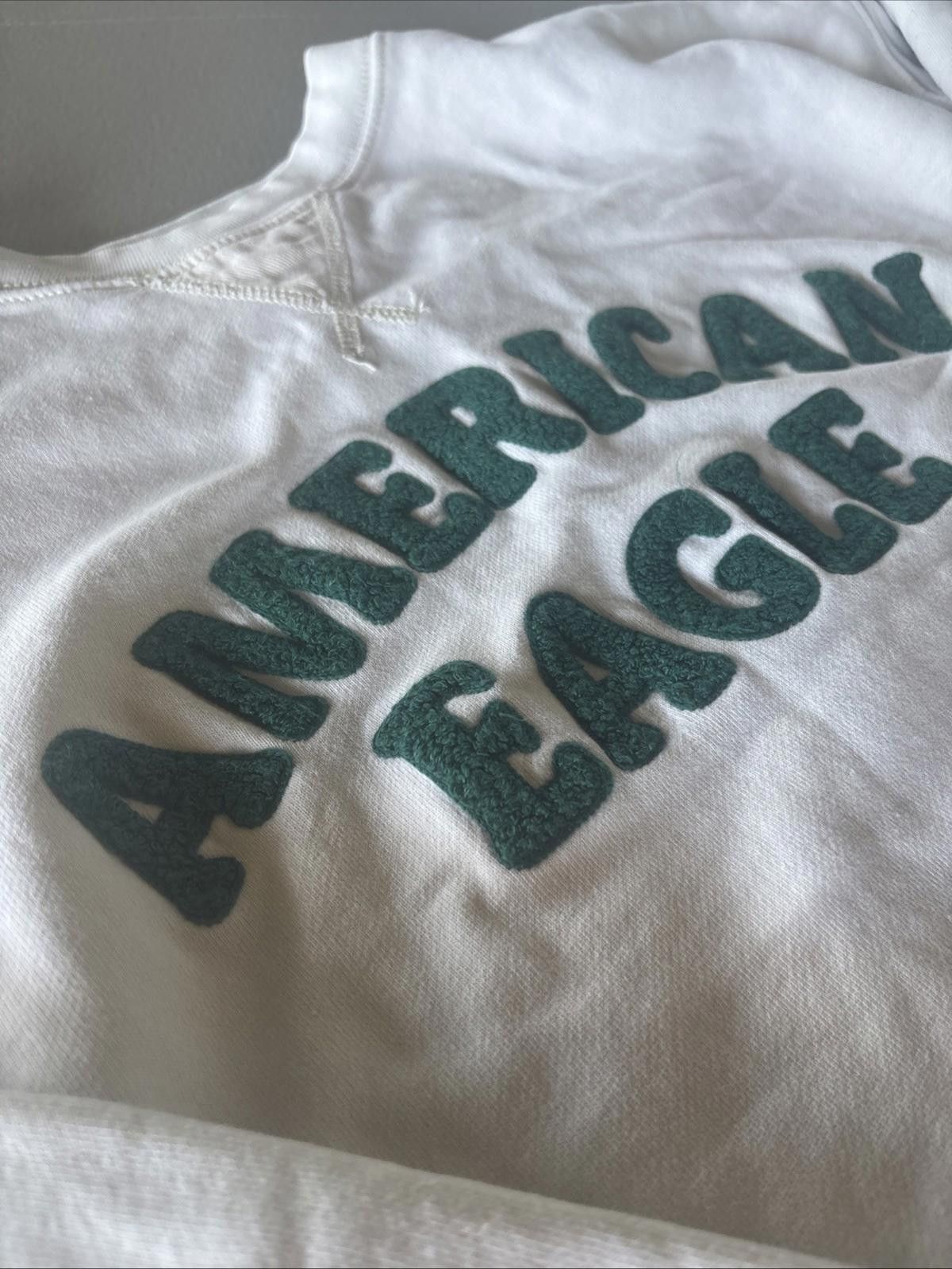 American Eagle Outfitters American Eagle Sweatshirt Women Small Gray Green Sweater Size S / US 4 / IT 40 - 2 Thumbnail