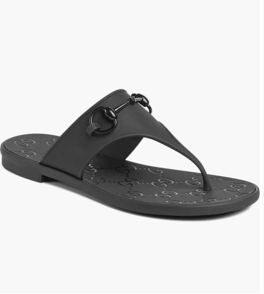 Gucci Gucci Minorca Horsebit Rubber Sandal Size 7.5 women’s Size US 7.5 / IT 37.5 - 1 Thumbnail