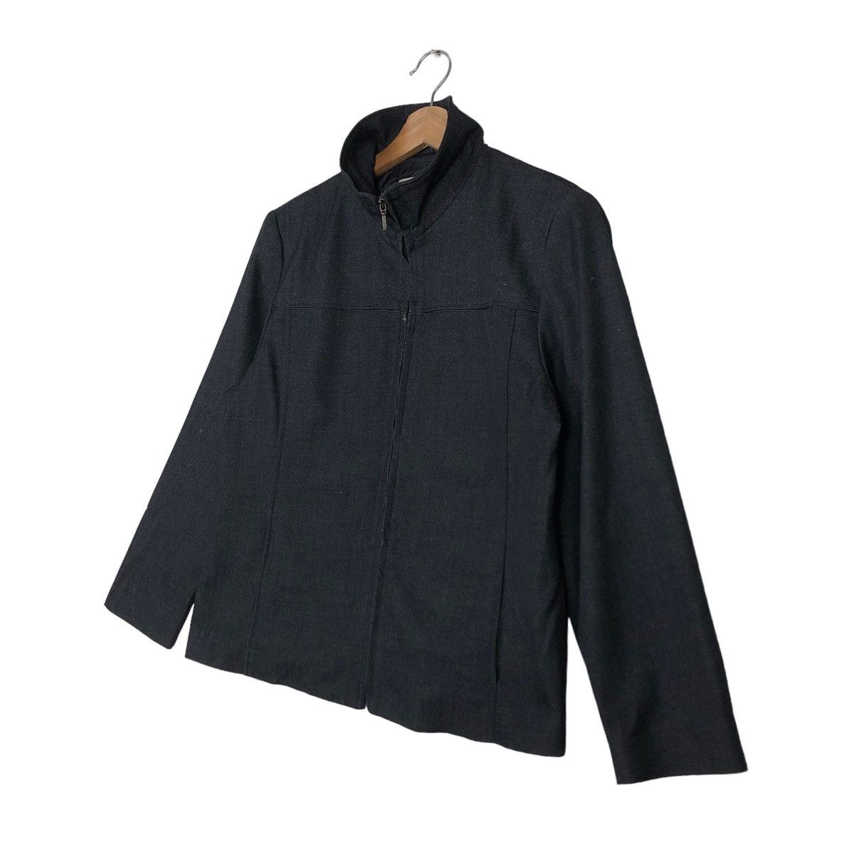 Issey Miyake 🔥Rich Black Zipper Jacket Kansai Bis Issey Miyake Size US M / EU 48-50 / 2 - 2 Thumbnail