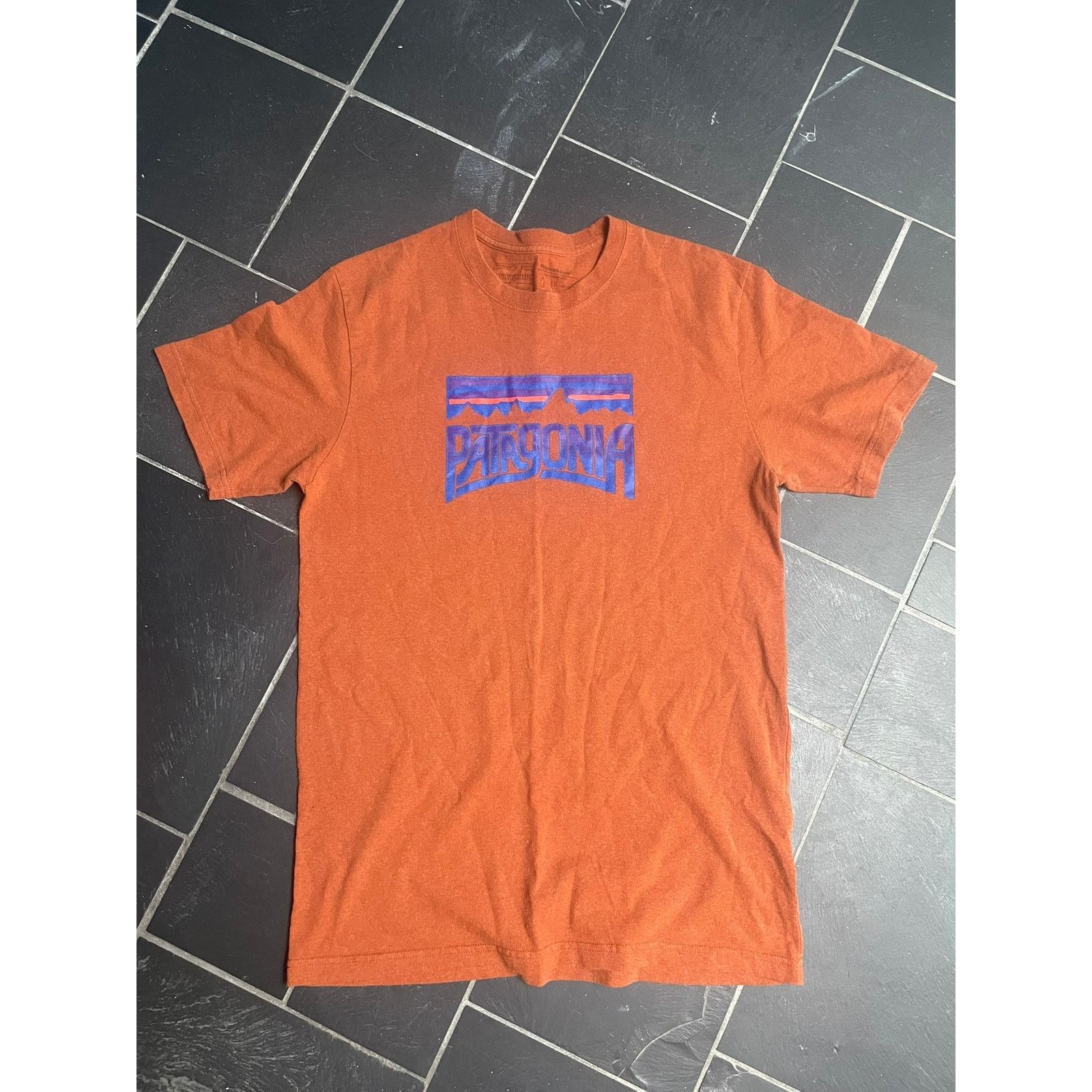 Patagonia Patagonia Clay Orange Logo Tshirt 2010 Size Medium Size US M / EU 48-50 / 2 - 2 Thumbnail