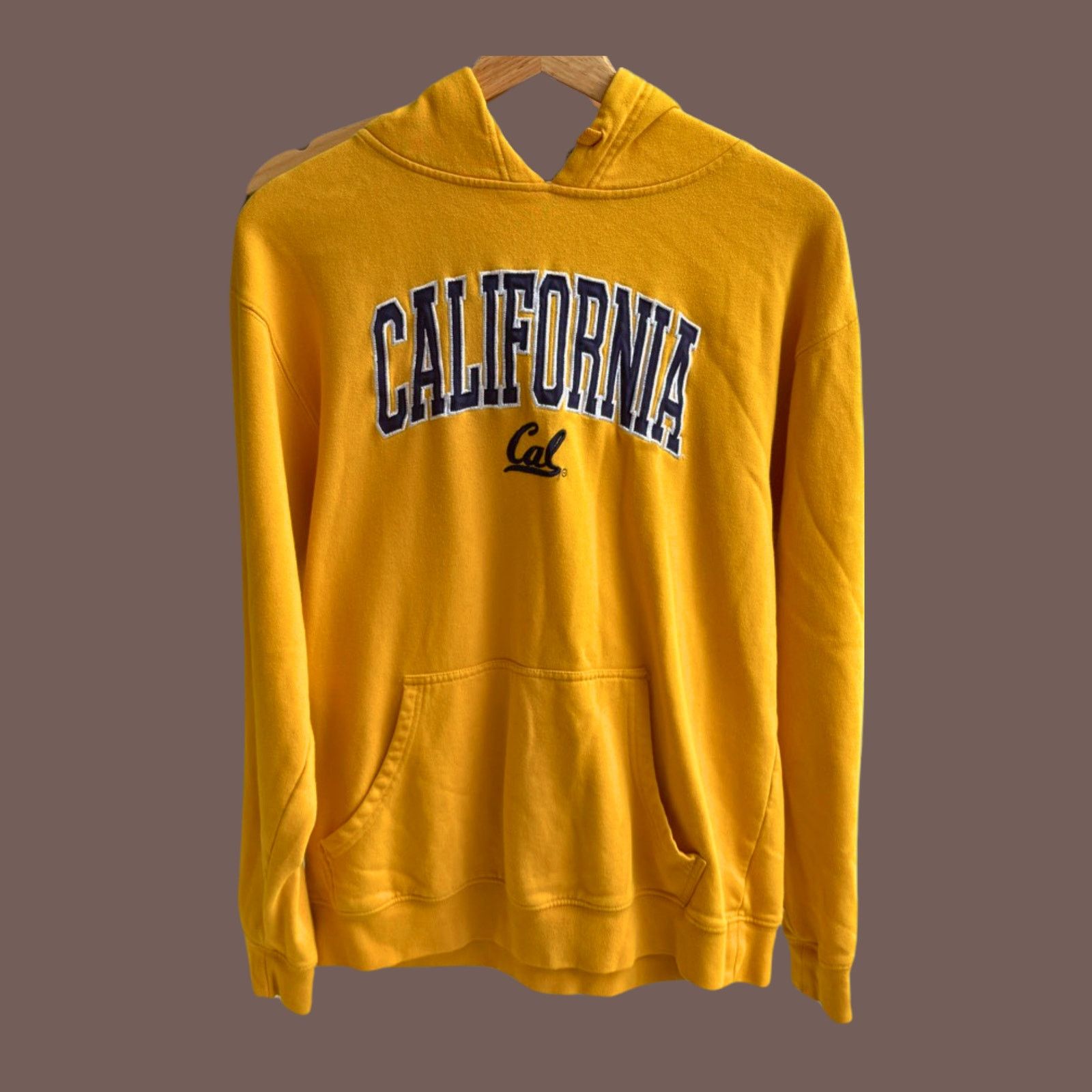 Vintage VTG Cal Berkeley Hoodie | Yellow Pullover S | College Core Size US S / EU 44-46 / 1 - 1 Thumbnail