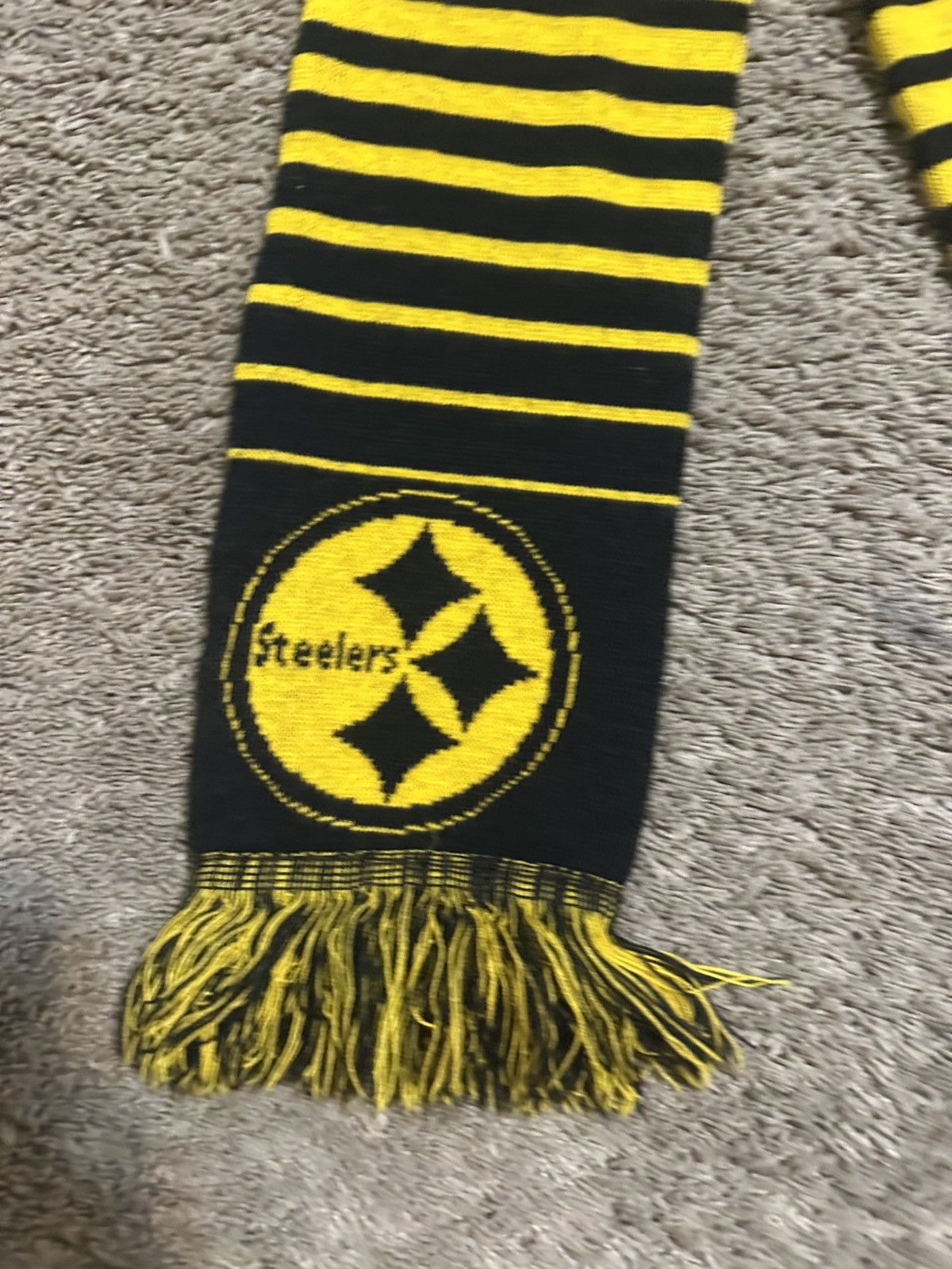NFL Vintage NFL Pittsburgh Steelers “triple black” scarf 00s Size ONE SIZE - 3 Thumbnail