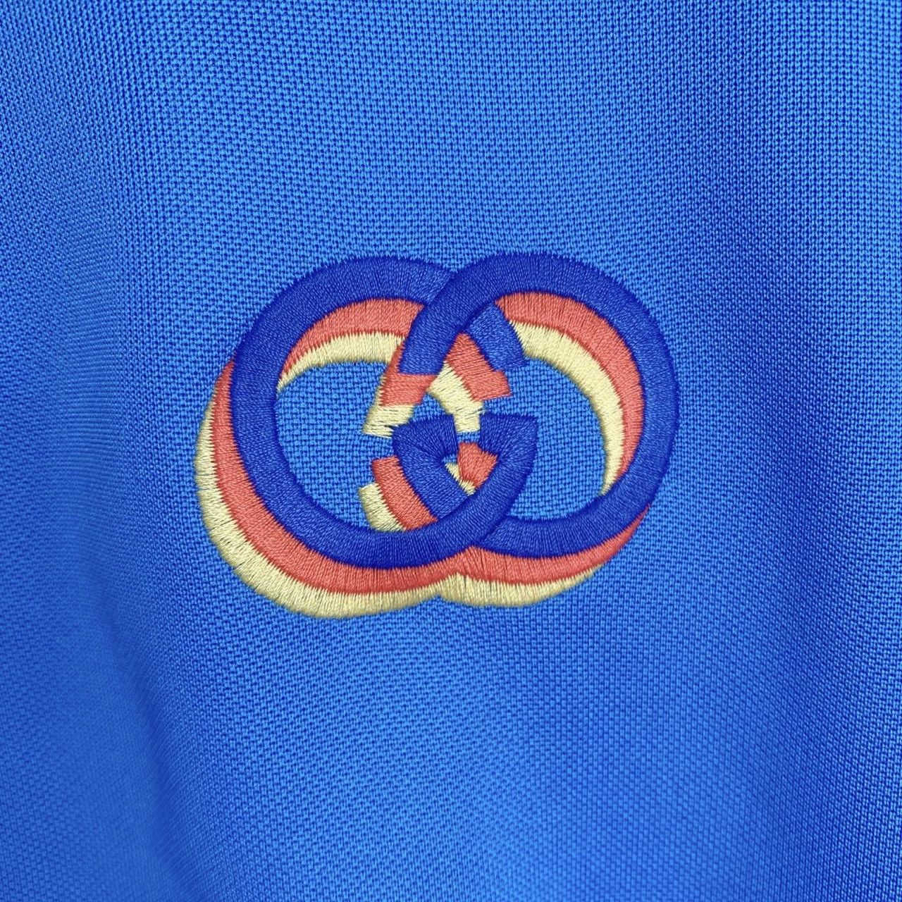 Gucci Gucci Logo Embroidered Zip Jacket Blue (XXL) Size US XXL / EU 58 / 5 - 5 Thumbnail