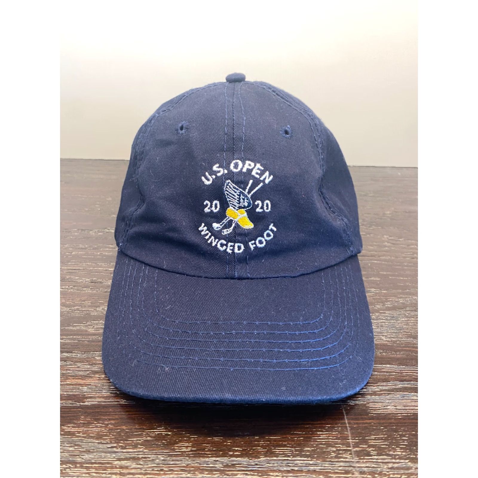 Vintage US Open Hat USGA One Size Blue Winged Foot 2020 Golf Strapback Mens Size ONE SIZE - 2 Thumbnail