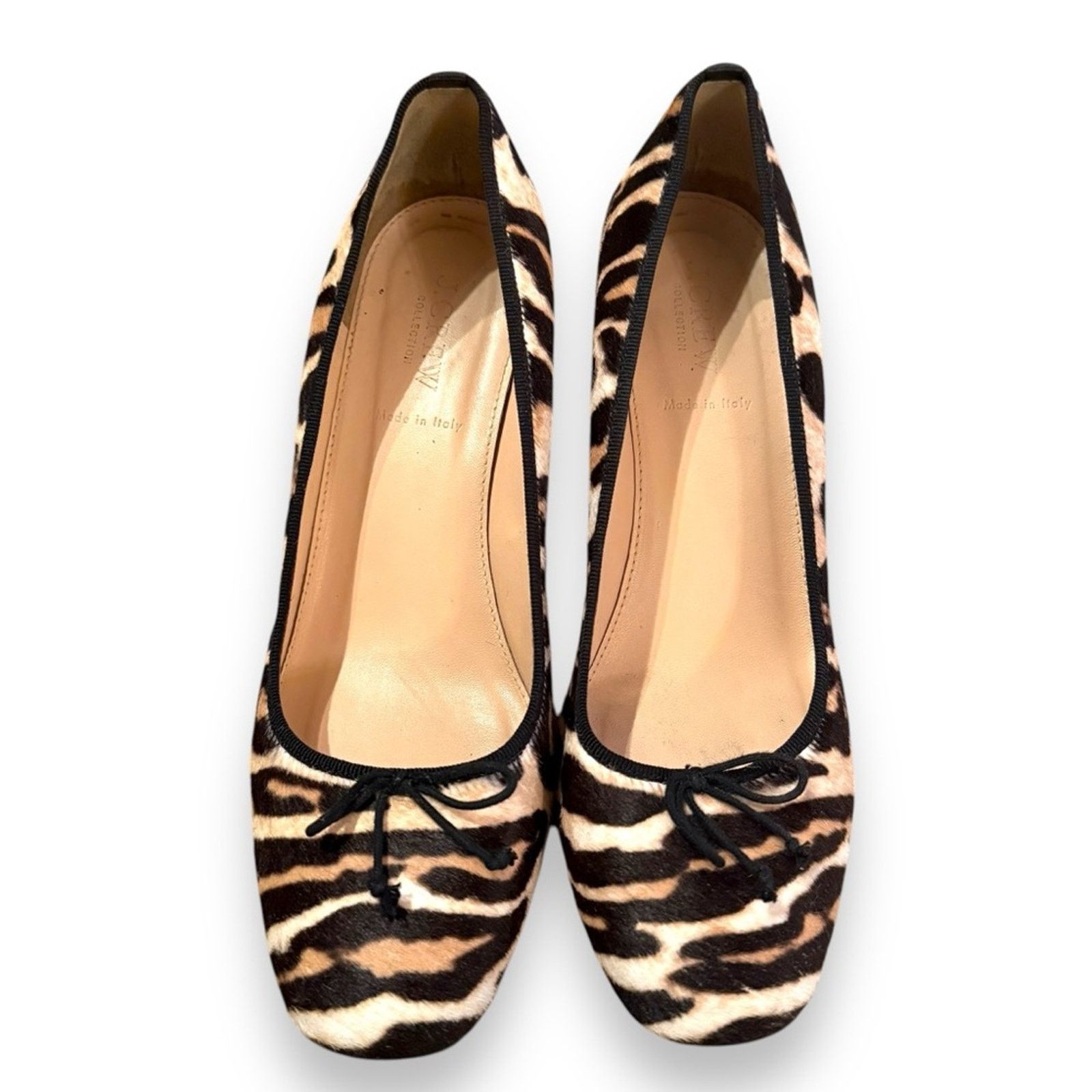 J.Crew J. Crew Sophia Calf Hair Cheetah Print Block Closed Toe Heel Size US 9 / IT 39 - 4 Thumbnail