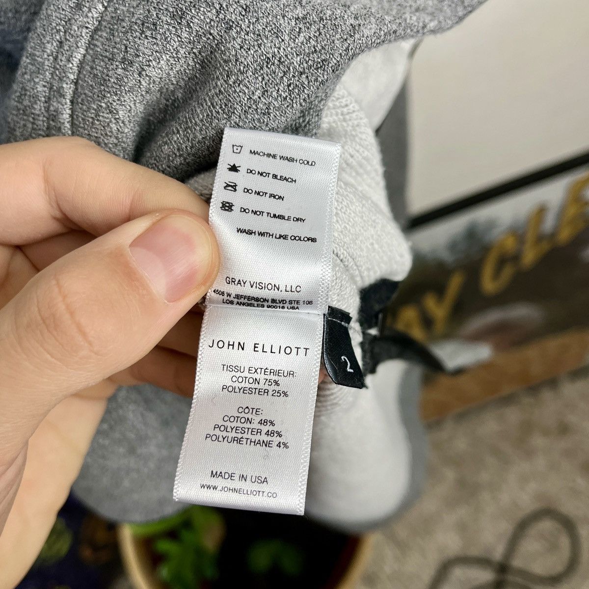 John Elliott John Elliott Grey Avant Garde Hoodie with side Zip Oversize Size US M / EU 48-50 / 2 - 13 Thumbnail