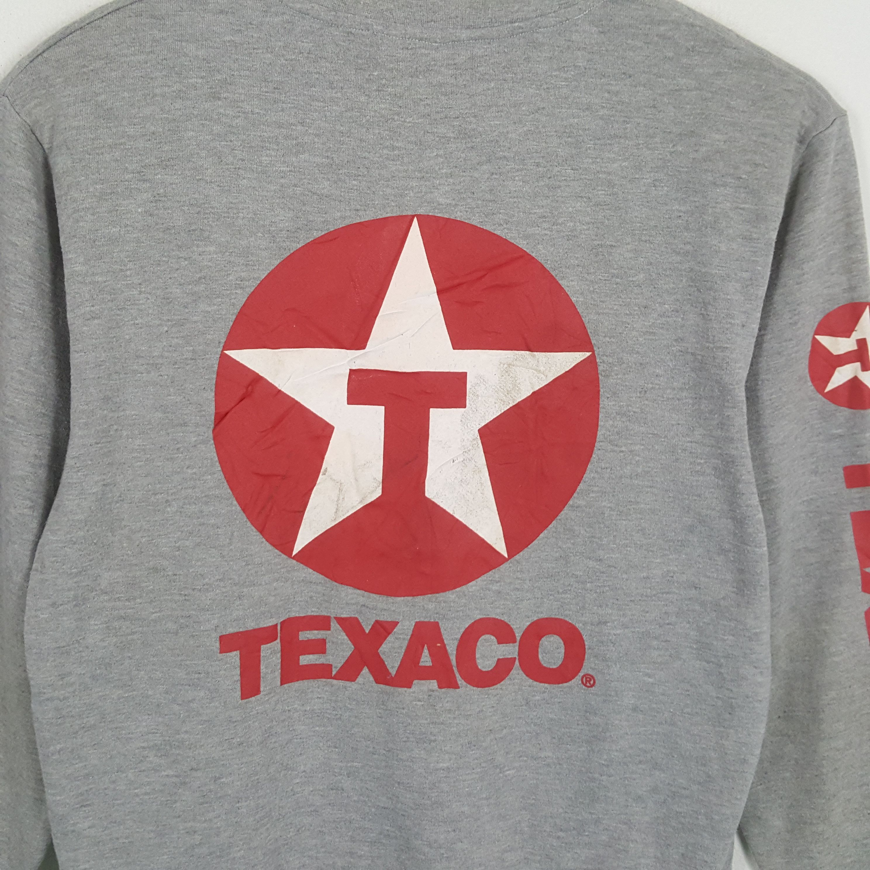Vintage TEXACO American Oil Brand Sweatshirt Size US M / EU 48-50 / 2 - 2 Thumbnail