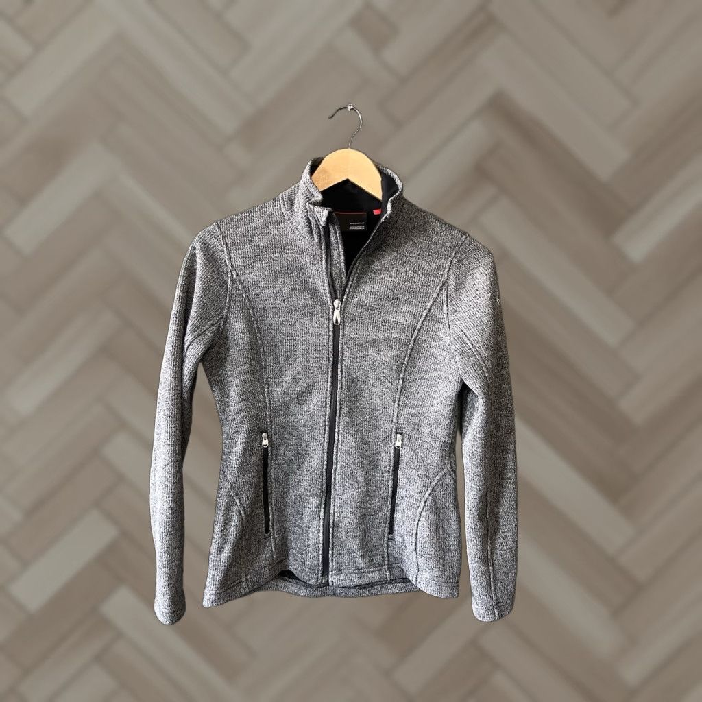 Spyder Spyder Womens Gray Fleece Full Zip Sweater Size Small Outdoor Shirt Size S / US 4 / IT 40 - 1 Thumbnail