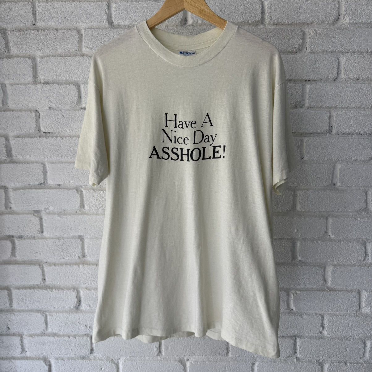 Vintage Vintage Have A Nice Day Asshole ! Tee Size US XL / EU 56 / 4 - 2 Thumbnail