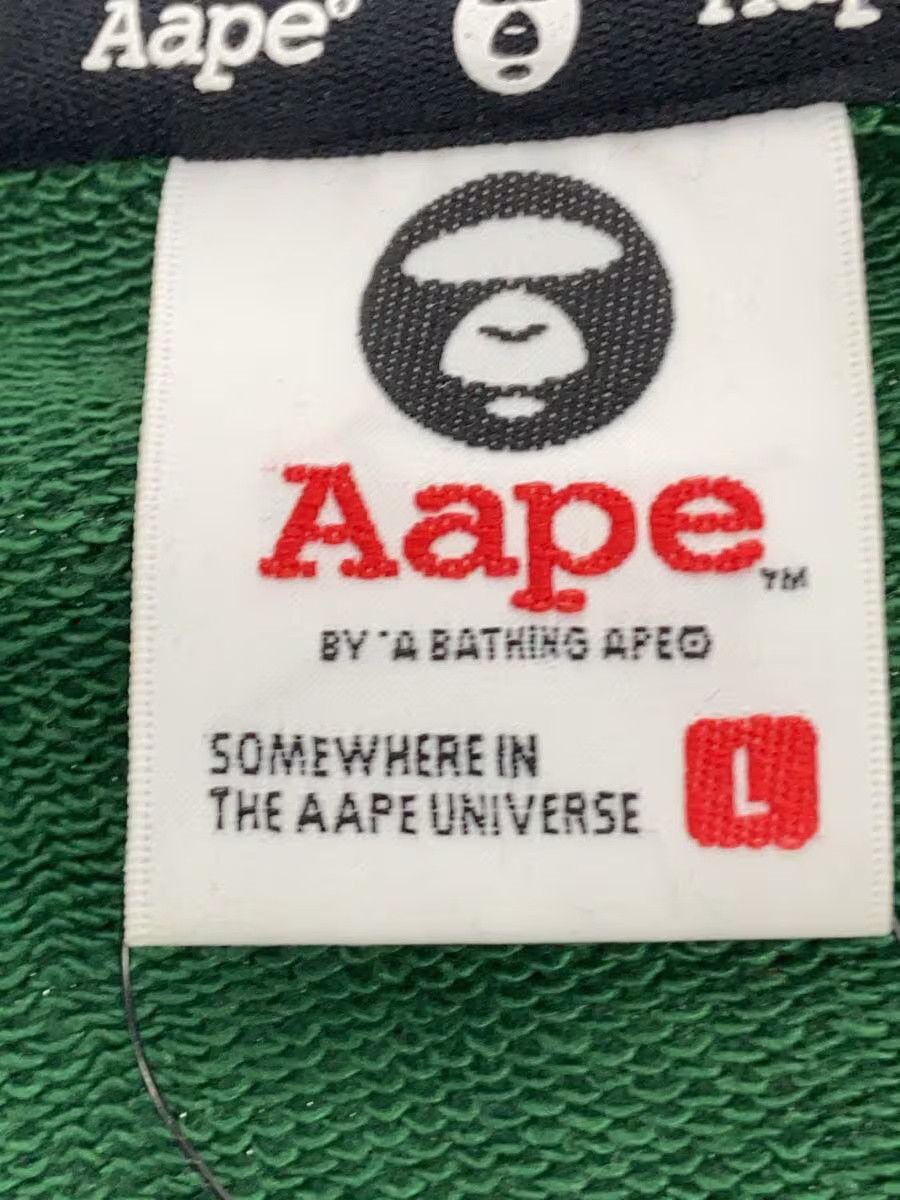 Bape A Bathing Ape Cotton Sweatshirt Green AAPSWM3824XAH Size US L / EU 52-54 / 3 - 3 Thumbnail