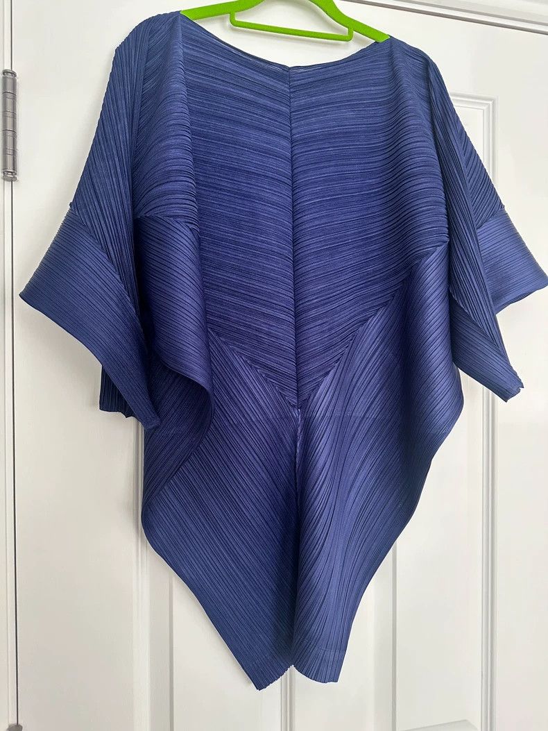Issey Miyake Issey Miyake size:2 A long dark blue top Size M / US 6-8 / IT 42-44 - 3 Thumbnail