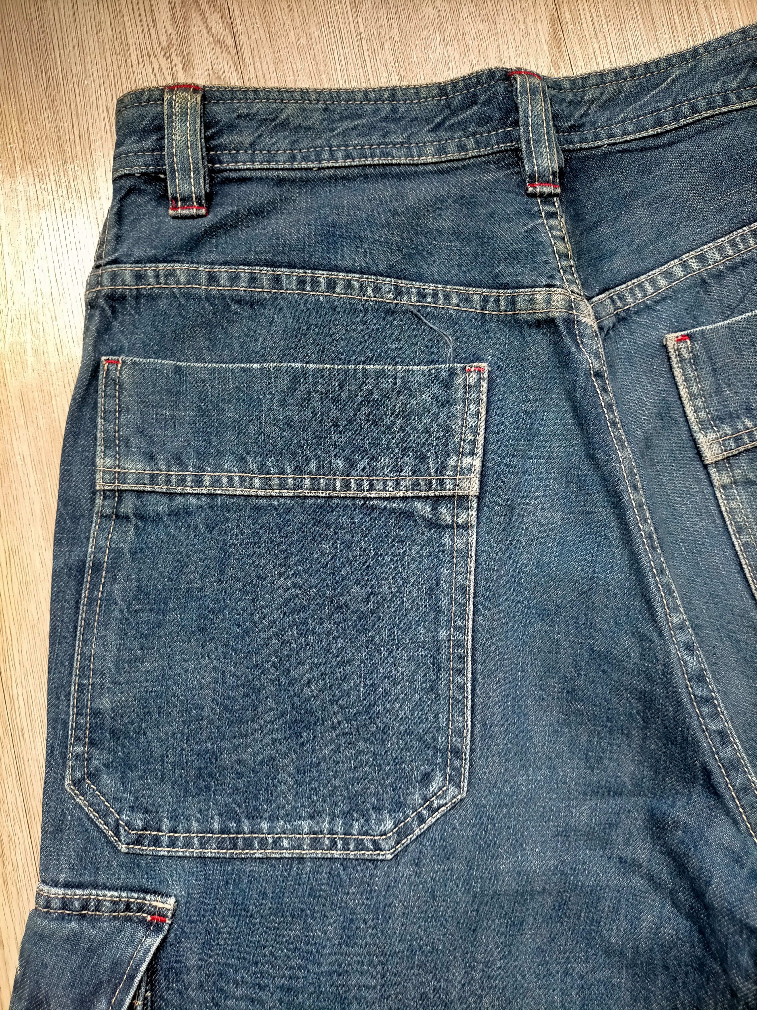 JNCO Vintage 90s Piko Baggy Cargo Denim Pants Size US 29 - 10 Thumbnail