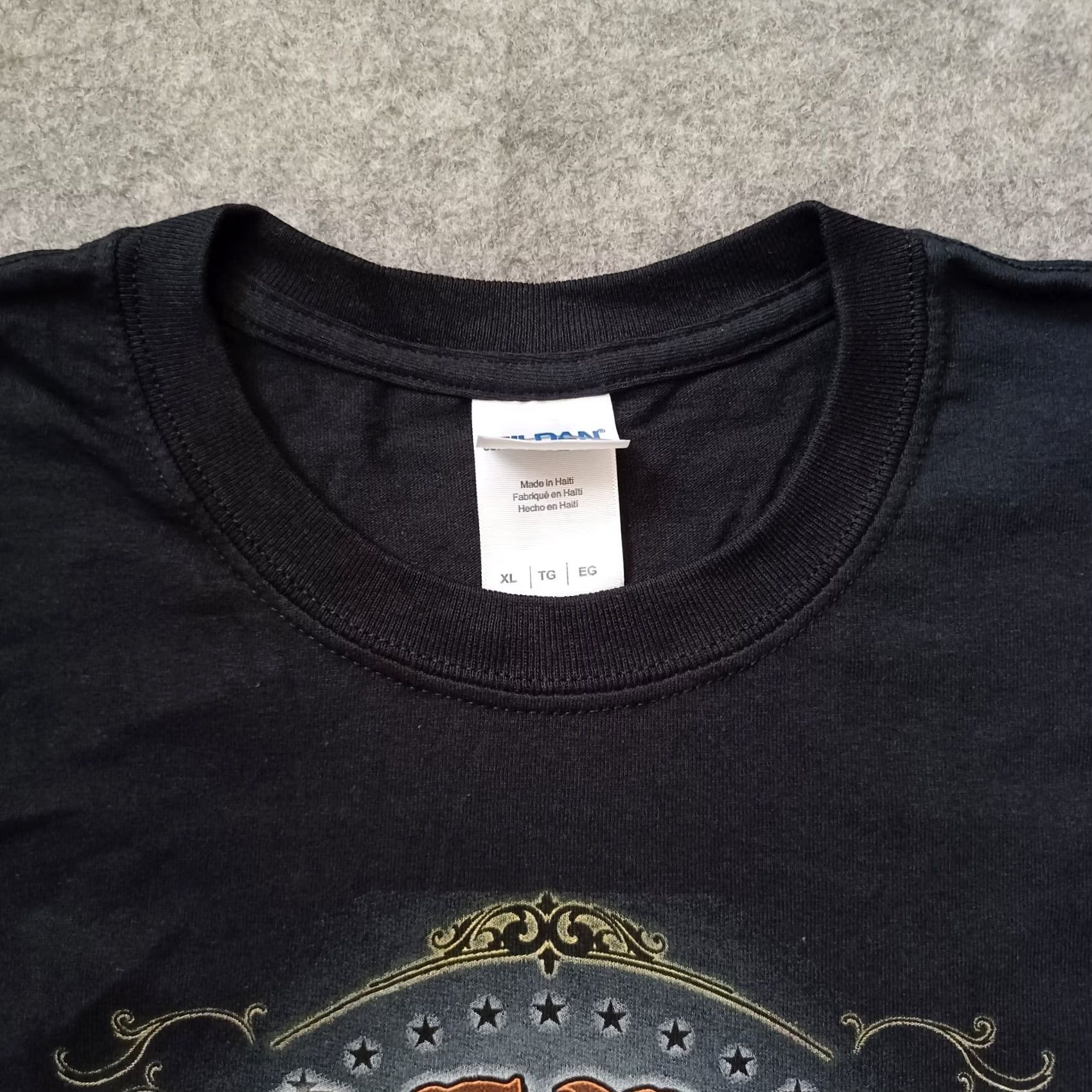 Gildan Reno Motorcycle Rally T Shirt Mens XL Black Double Side Graphic Eagle Logo 2014 Size US XL / EU 56 / 4 - 7 Thumbnail