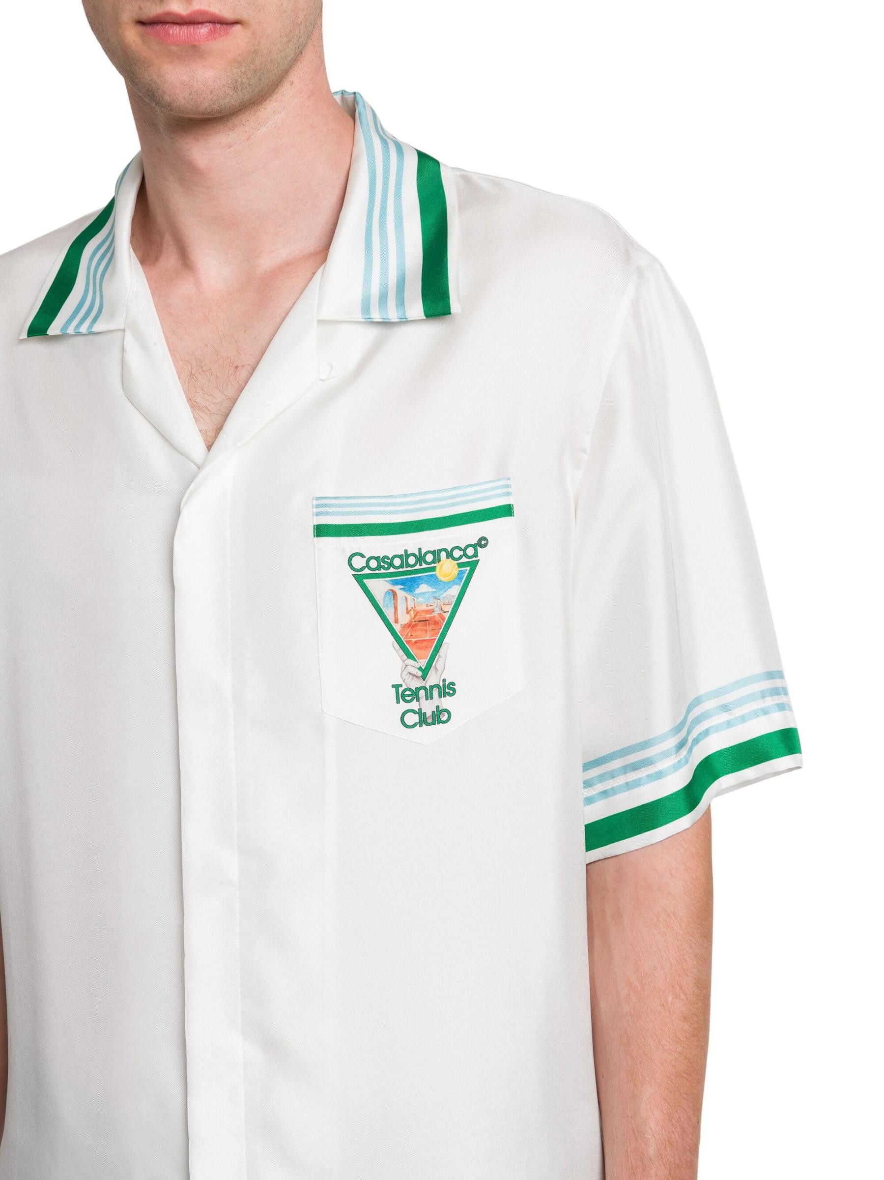 Casablanca os11x0725 Tennis Club Silk Shirt in Multicolor Size US L / EU 52-54 / 3 - 5 Thumbnail