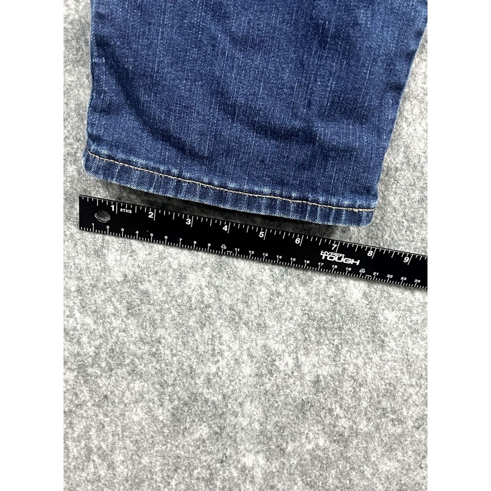 Lee Lee Jeans Relaxed Fit Straight Leg High Rise Denim 18M Women’s Slimming Stretch Pockets Blue 34x27 Regular Modern Denim Jeans Womens Size 24" / US 00 / IT 34 - 4 Thumbnail
