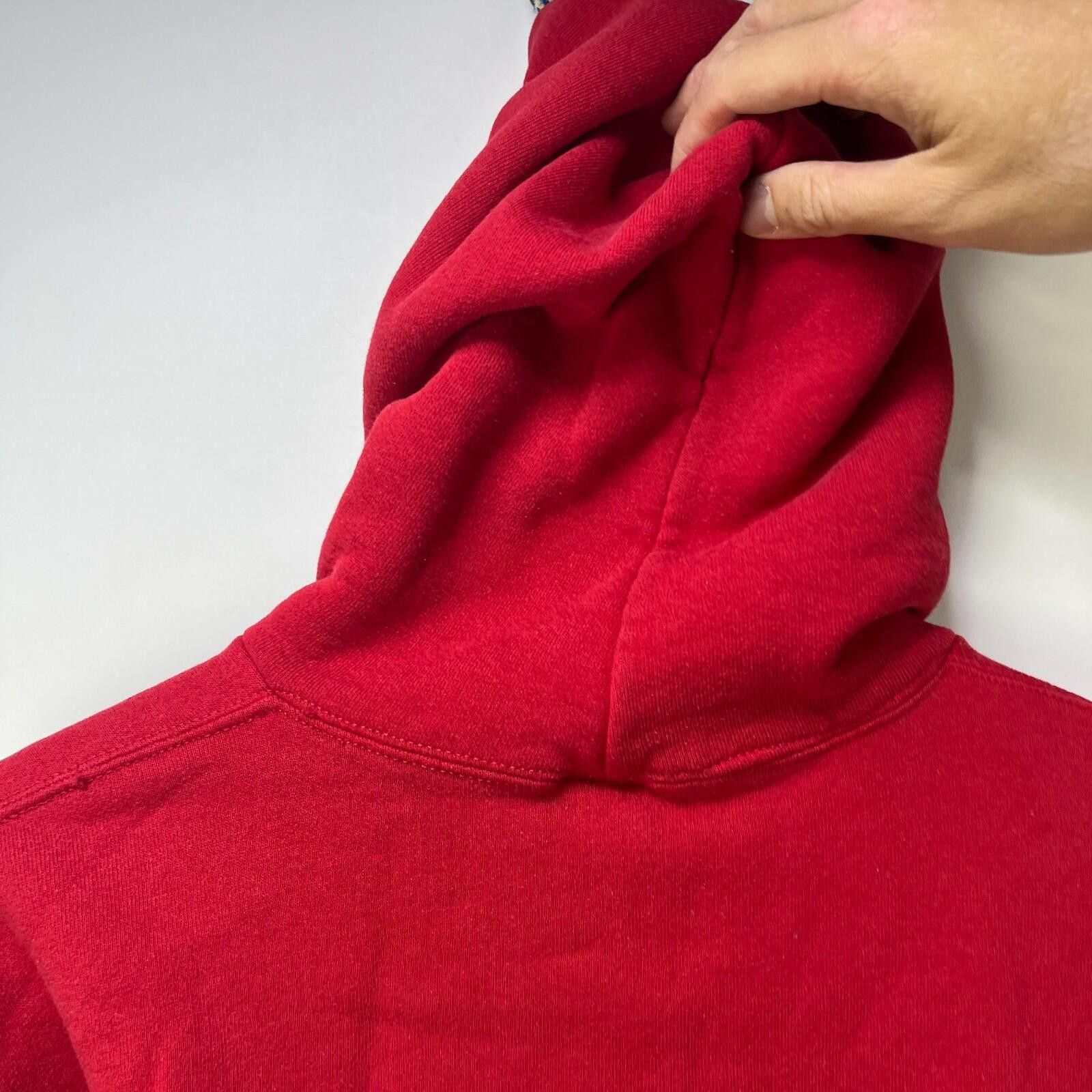 Russell Athletic Vintage 90s Russell Athletic Red Blank Hoodie Small Size US S / EU 44-46 / 1 - 8 Thumbnail